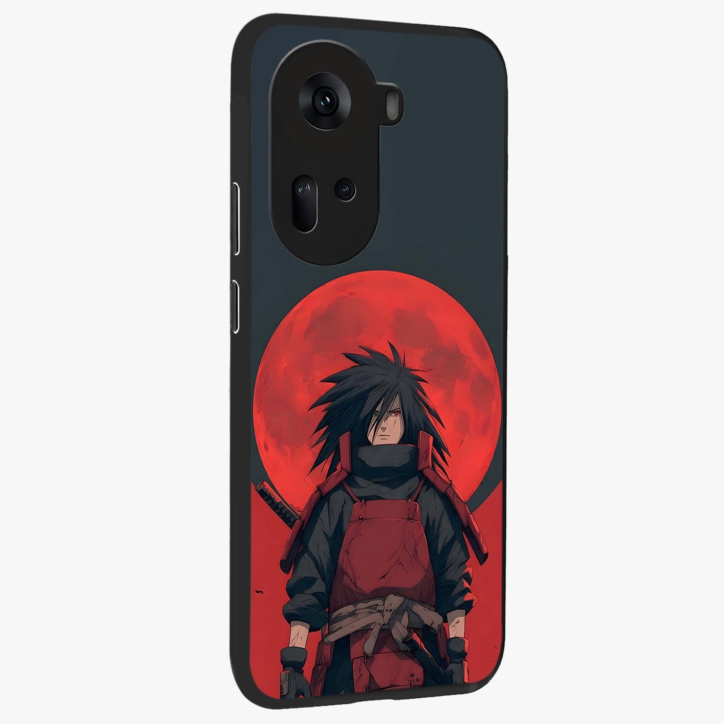 Crimson Moon Warlord Glass Case upright view showcasing powerful warlord artwork with dark celestial theme.