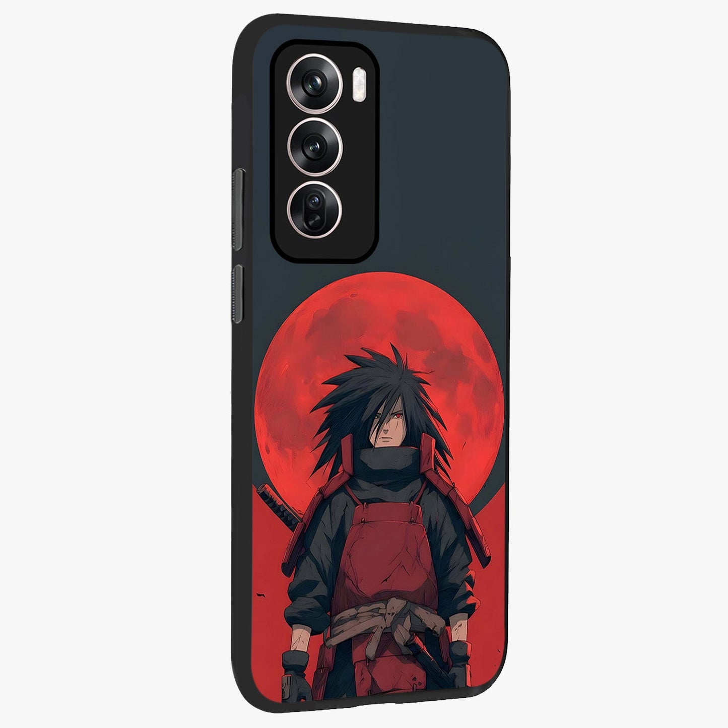 Crimson Moon Warlord Glass Case upright view showcasing powerful warlord artwork with dark celestial theme.