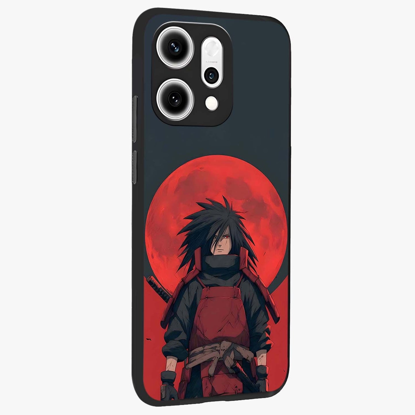 Crimson Moon Warlord Glass Case upright view showcasing powerful warlord artwork with dark celestial theme.