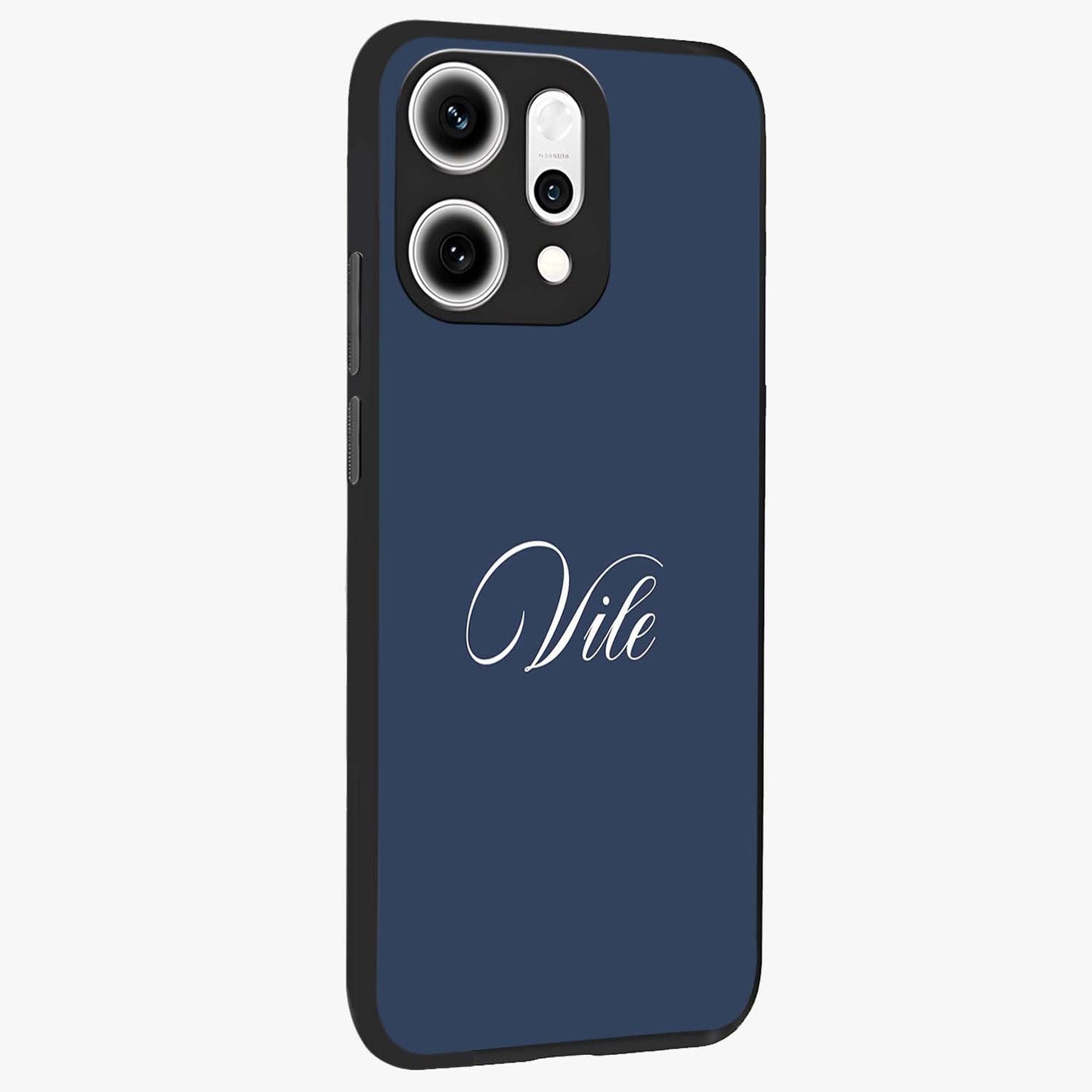 Blue Vintage Floral Pattern Glass Case displayed in angled mockup highlighting classic blue floral pattern and retro aesthetic design.