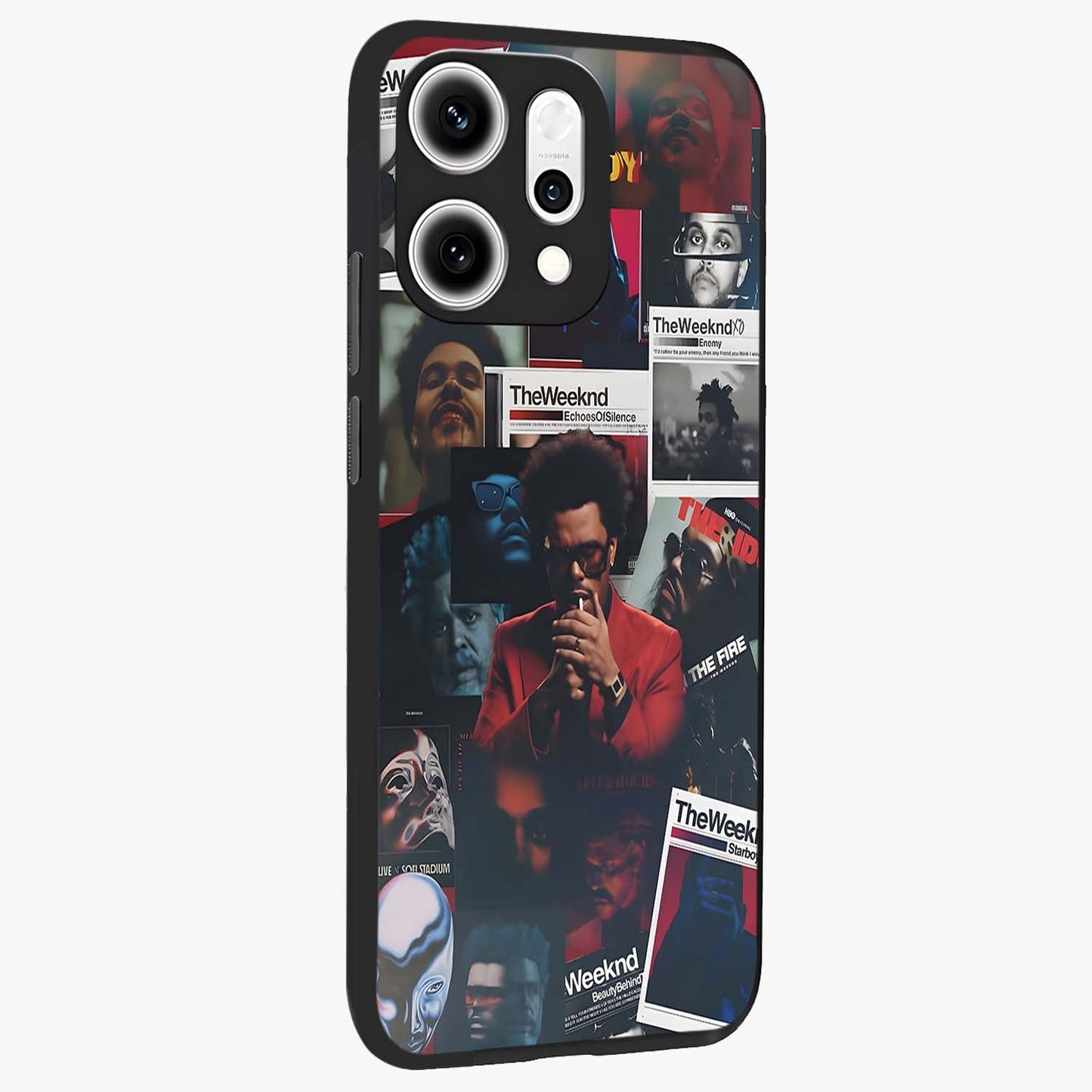 The Weeknd Glass Case upright view showcasing bold music themed artwork with contemporary artistic style.