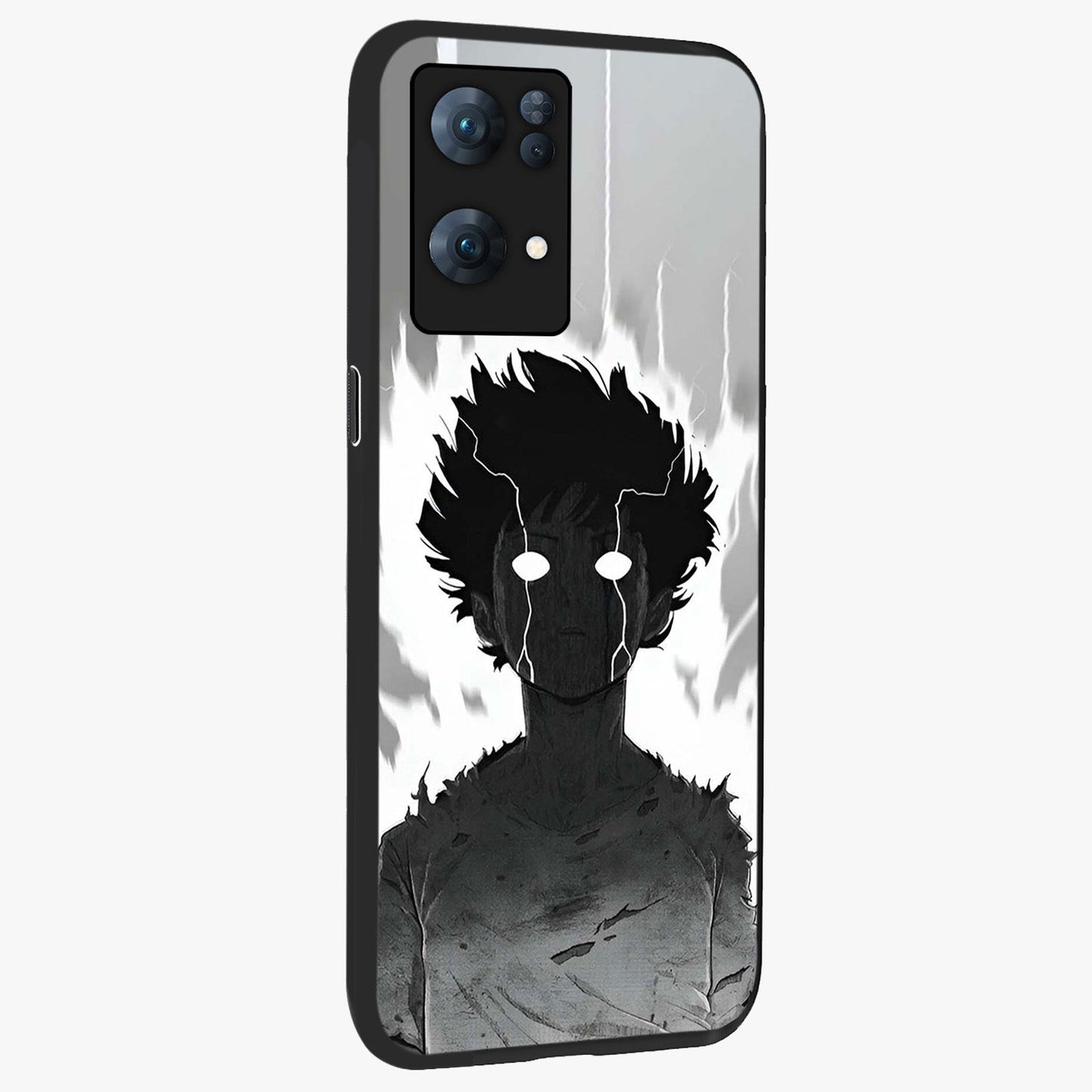 Awakened Inner Rage Glass Case upright view showcasing dramatic artwork with strong expressive aesthetic.