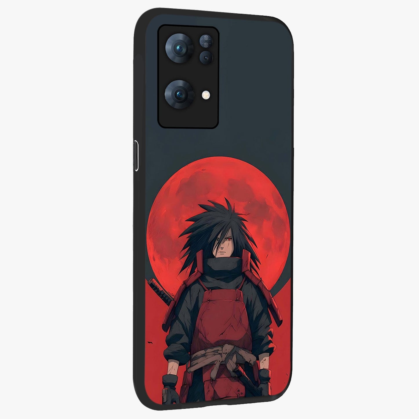 Crimson Moon Warlord Glass Case upright view showcasing powerful warlord artwork with dark celestial theme.
