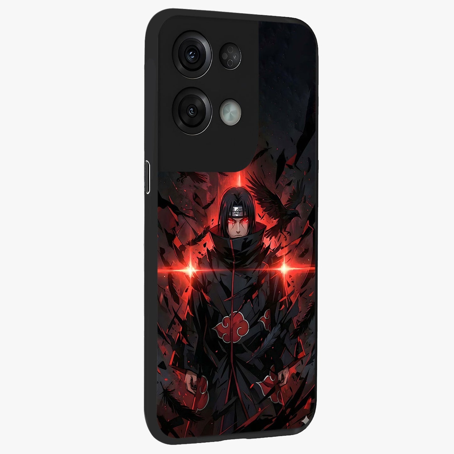 Focused Blade Discipline Glass Case upright view showcasing strong typography statement with sleek motivational theme.
