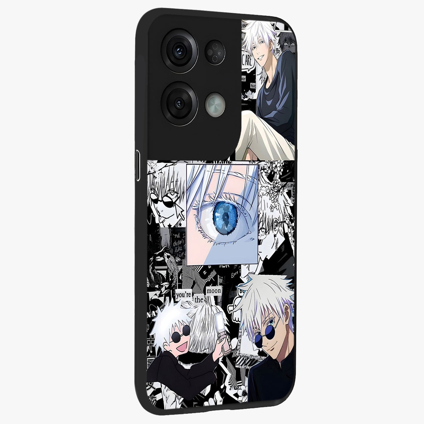 Infinity Sorcerer Chaos Glass Case upright view showcasing dramatic sorcerer artwork with chaotic mystical theme.