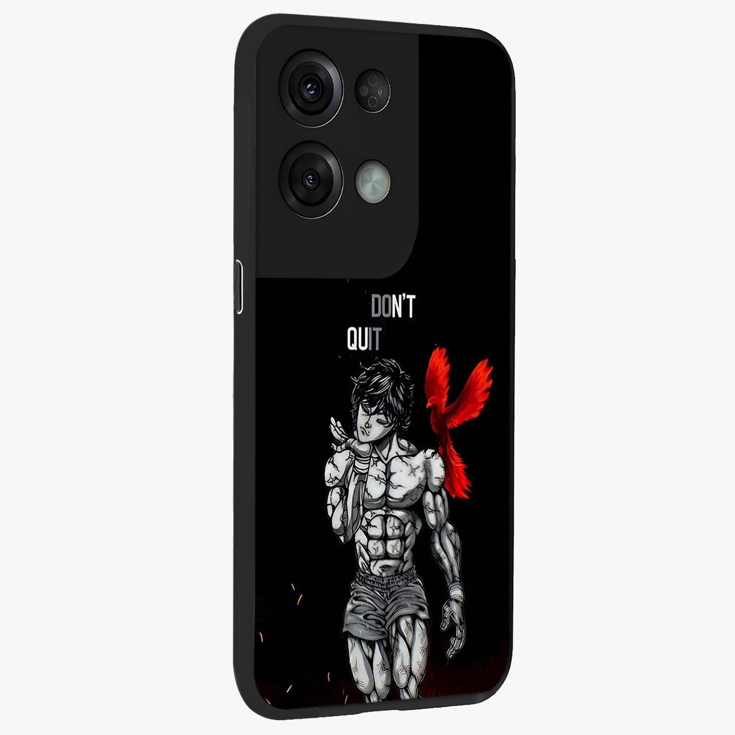 Rise Beyond Limits Glass Case upright view showcasing powerful inspirational artwork with uplifting theme.