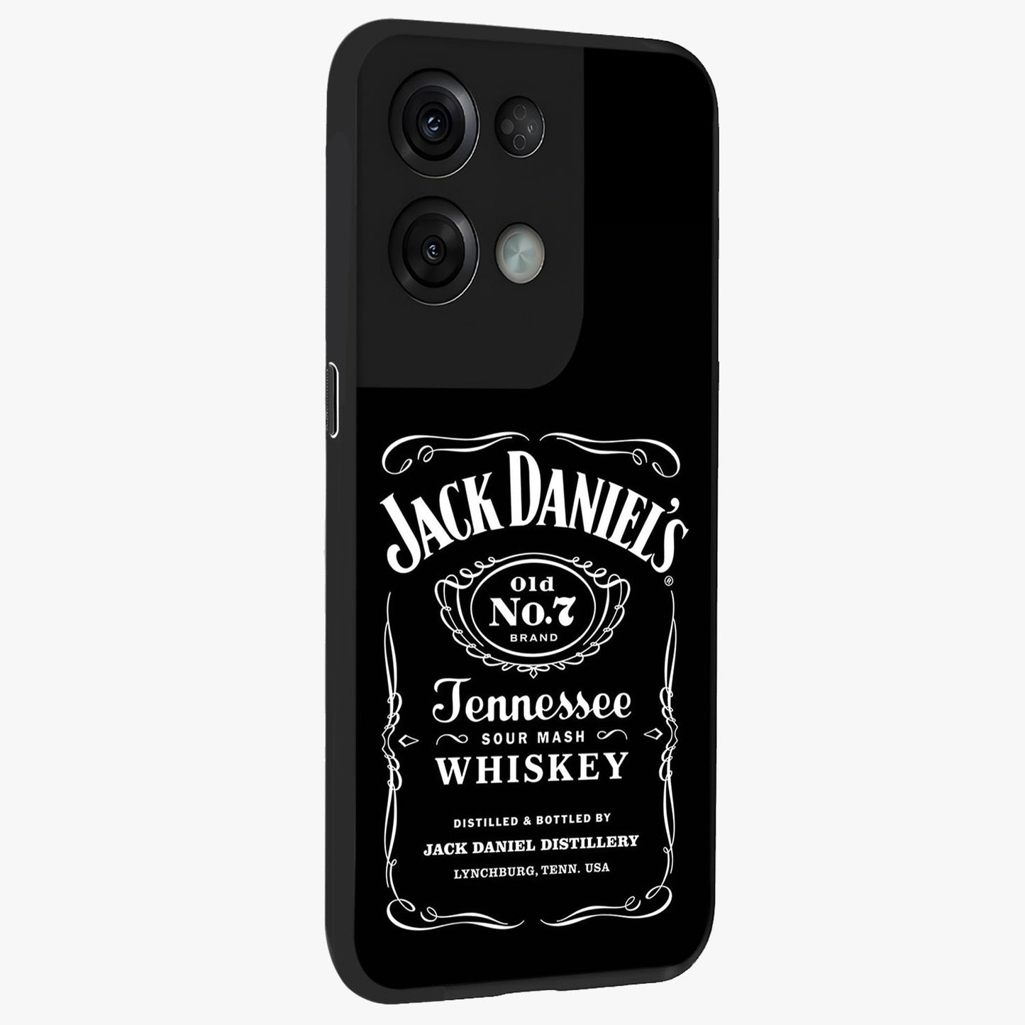 Vintage Whiskey Heritage Glass Case upright view showcasing stylish vintage whiskey artwork with timeless bar culture theme.
