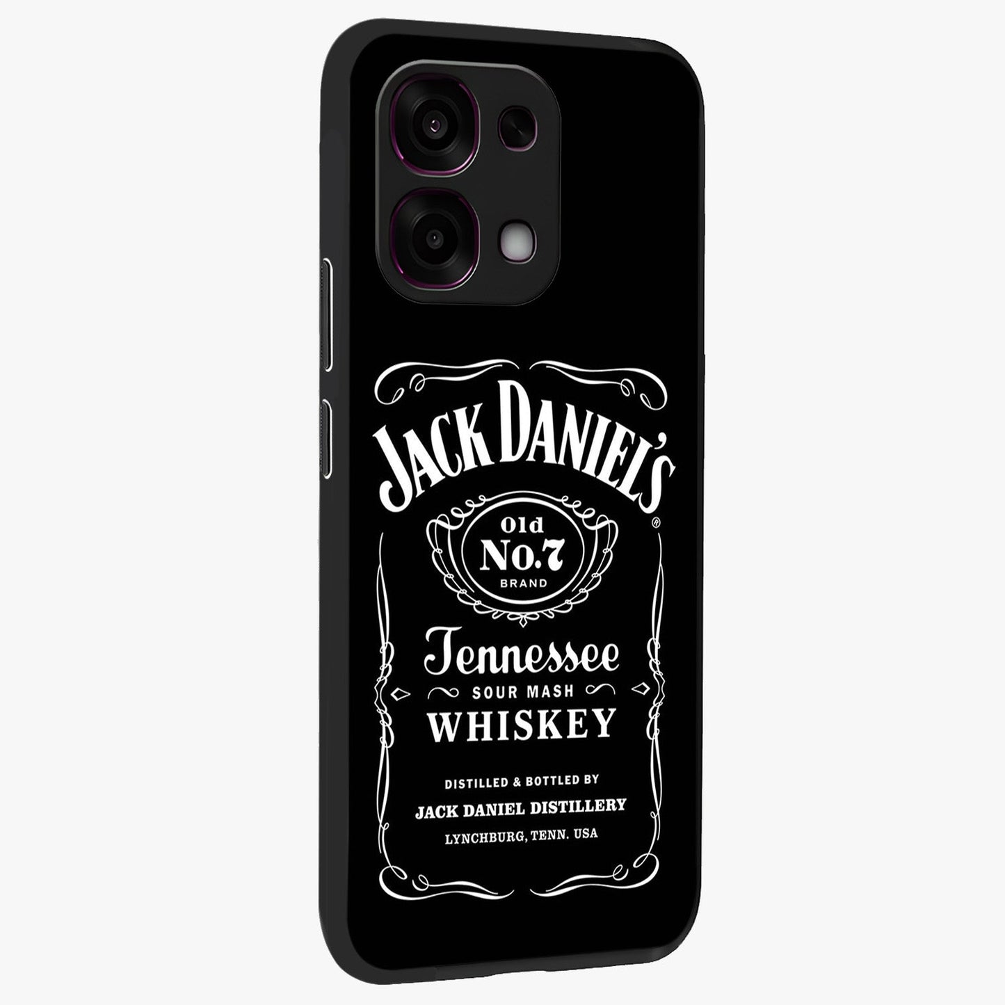 Vintage Whiskey Heritage Glass Case upright view showcasing stylish vintage whiskey artwork with timeless bar culture theme.