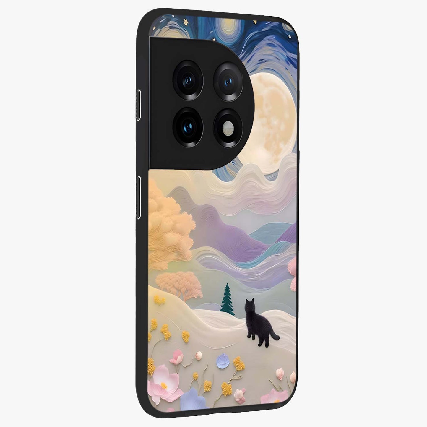 Moonlit Petal Path Glass Case for OnePlus 11 |1+11