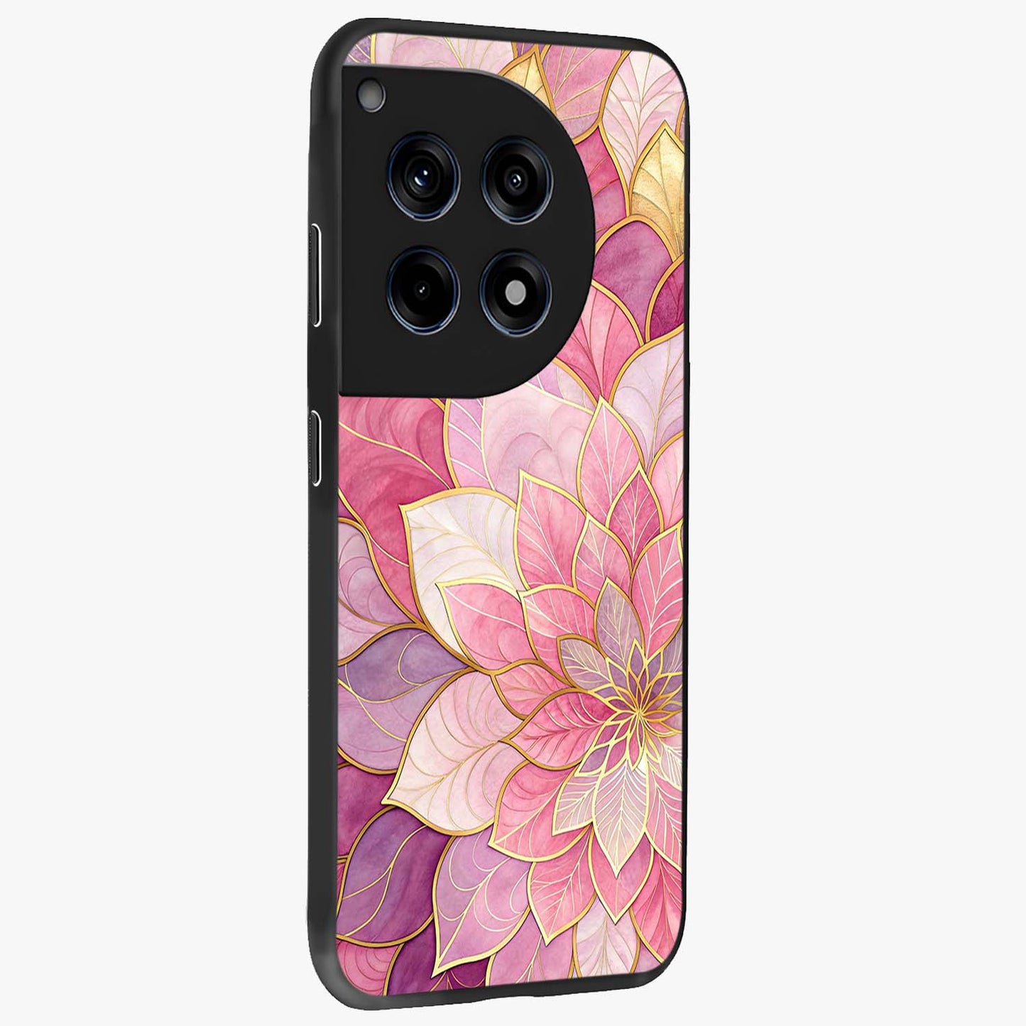 Blush Luxe Bloom Glass Case for OnePlus 12R |1+12R