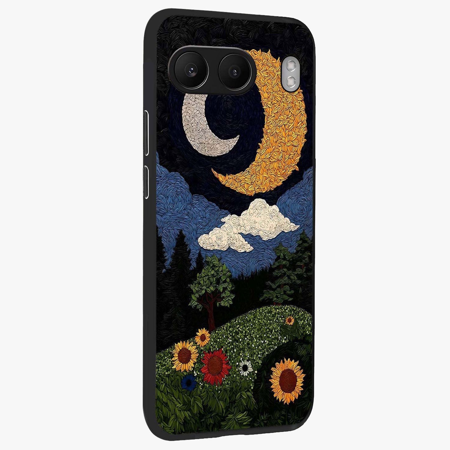 Sun and Moonflowers Glass Case for OnePlus Nord 4 |1+Nord 4