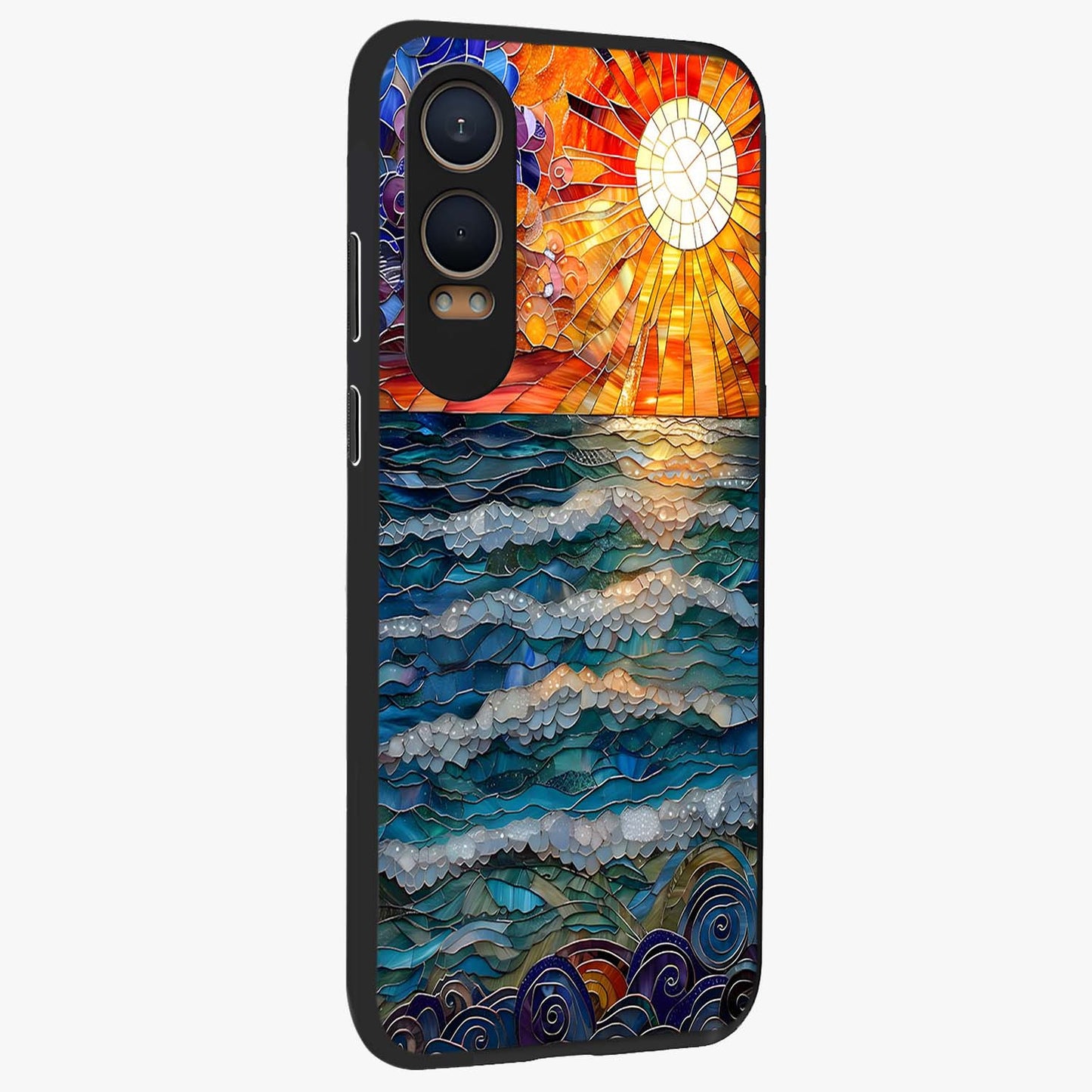 Ocean Mosaic Art Glass Case for OnePlus Nord CE 4 Lite |1+Nord CE 4 Lite