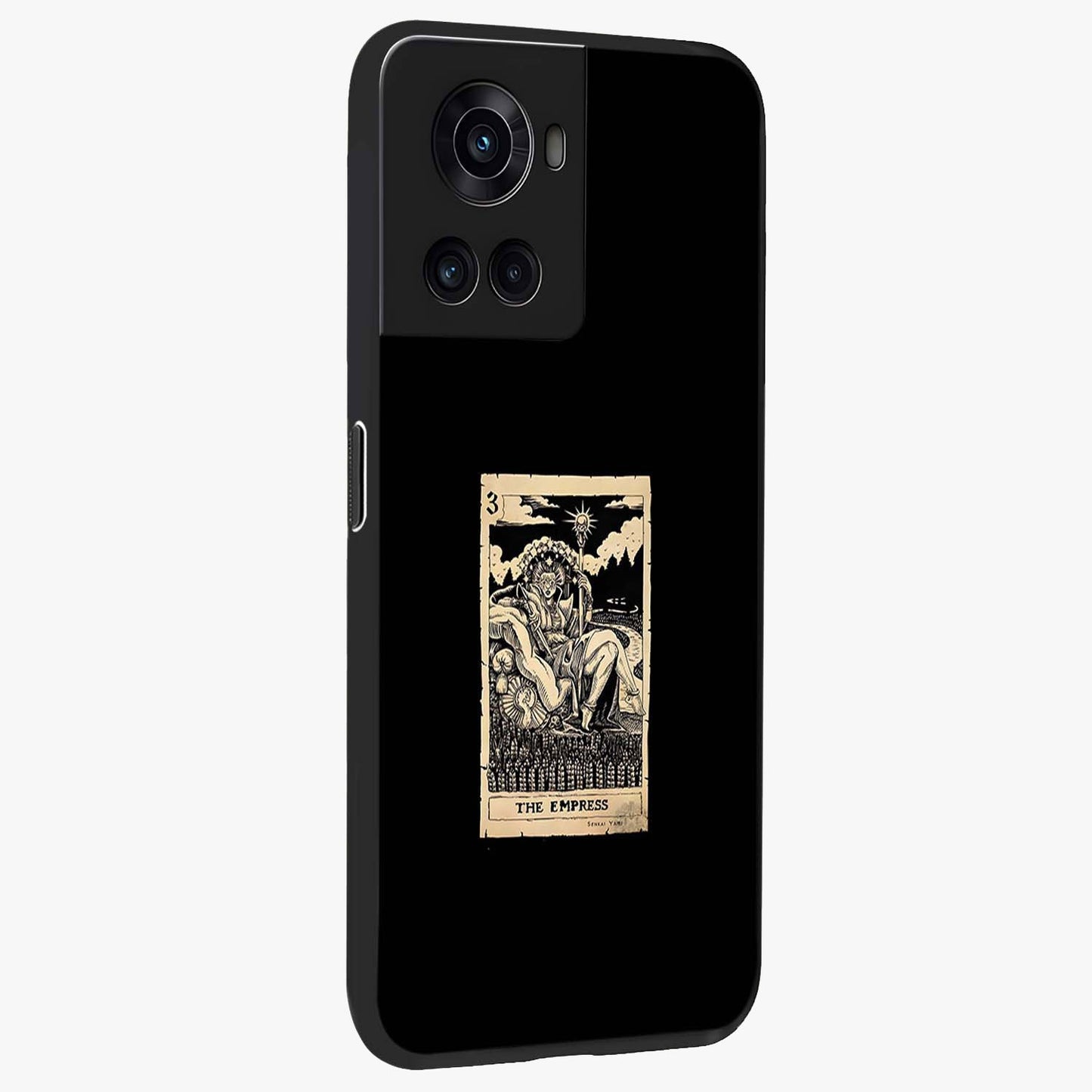The Empress Glass Case for 1+10R side perspective highlighting elegant detailing and premium edges