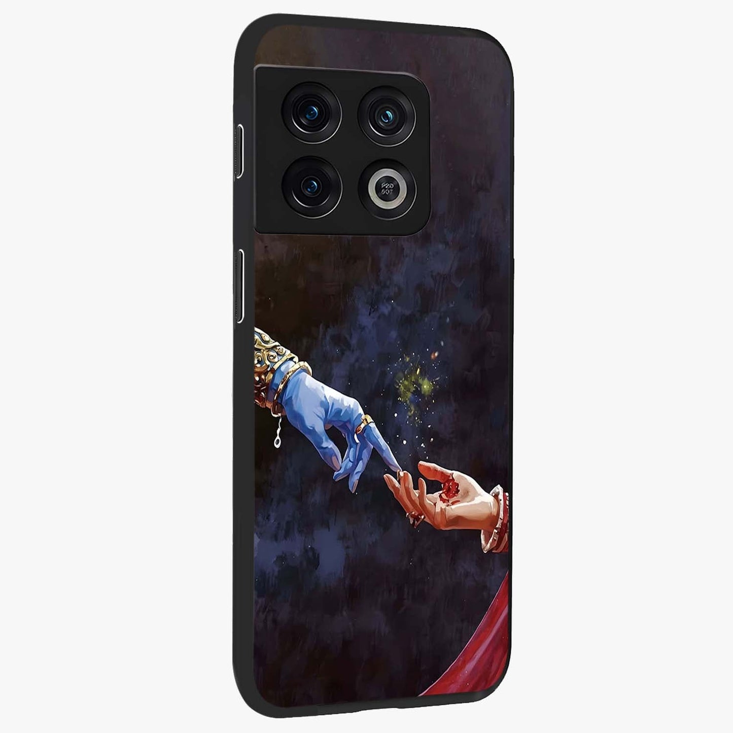 Divine Touch Eternal Glass Case upright view showcasing peaceful spiritual artwork with eternal divine theme.