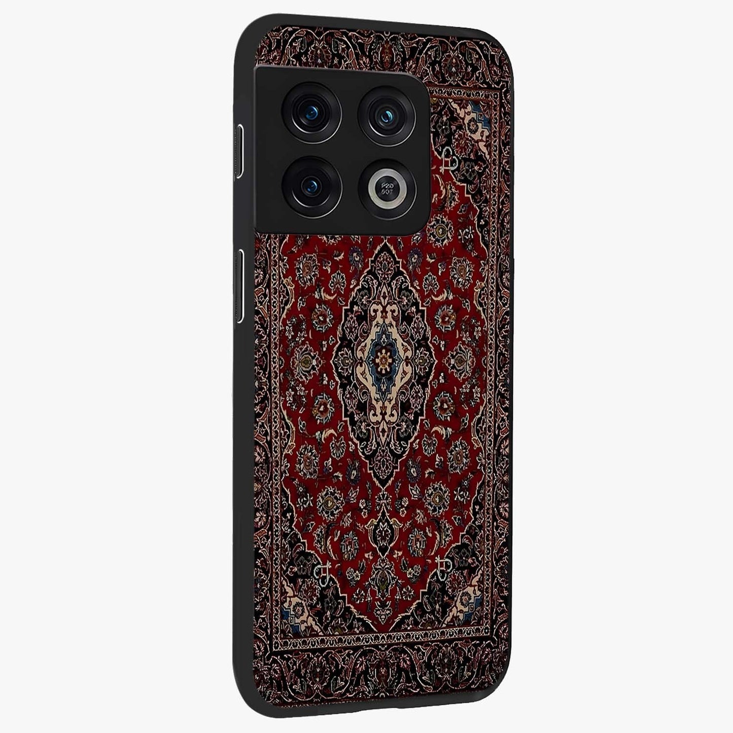 Heritage Carpet Royale Glass Case upright view showcasing detailed ornamental artwork with luxurious traditional theme.