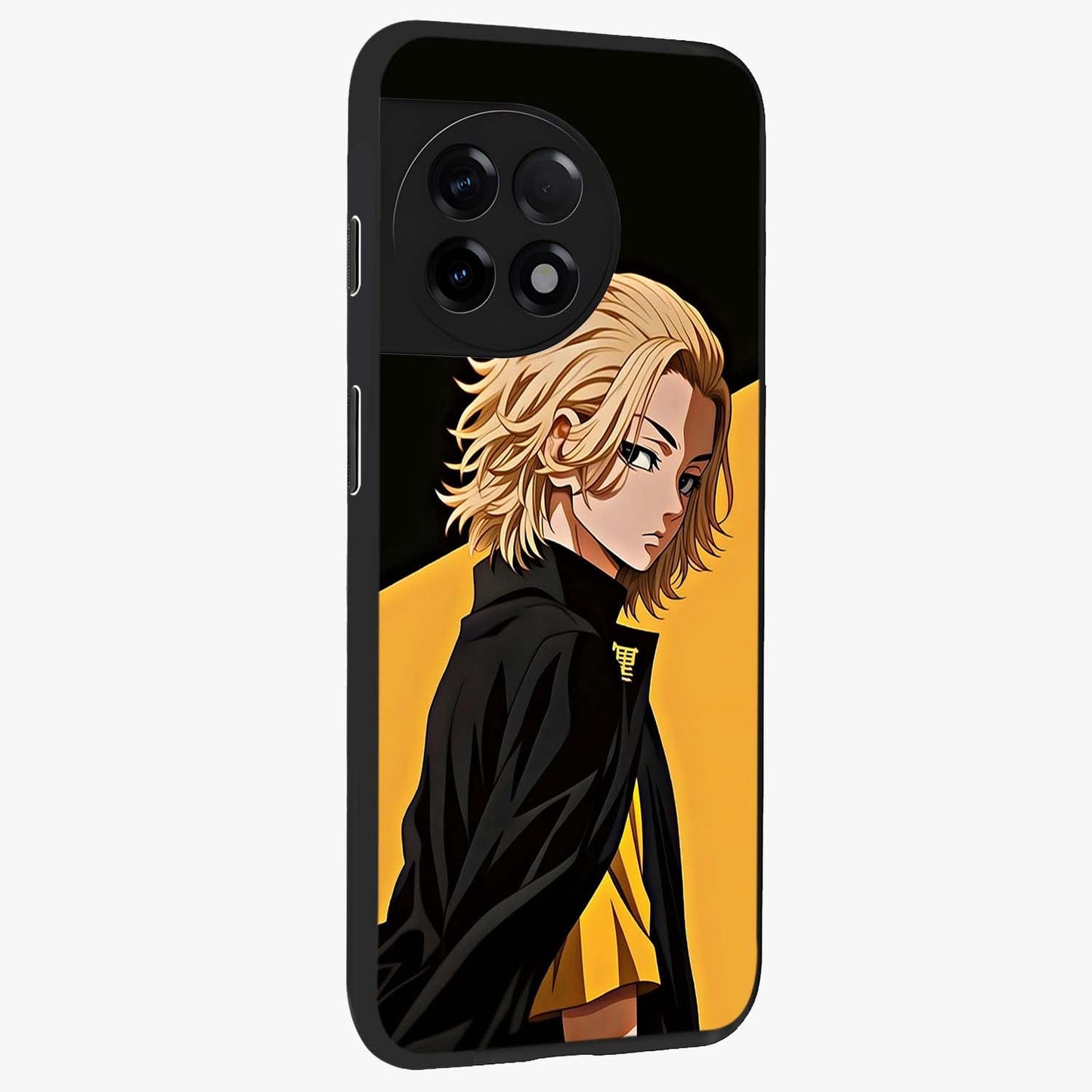 Golden Stallion Moonride Glass Case for 1+11R side perspective highlighting dynamic equestrian detailing and sleek build