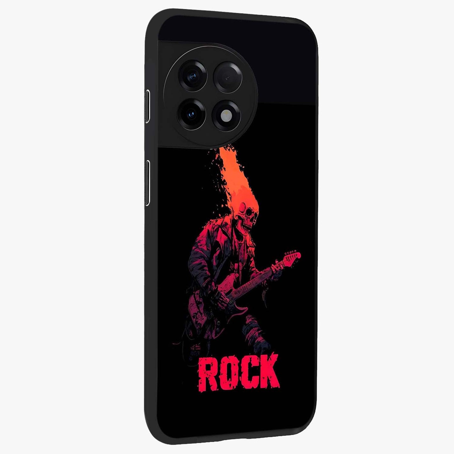 Hellfire Rock Anthem Glass Case for 1+11R displayed upright for powerful statement visibility and premium finish.