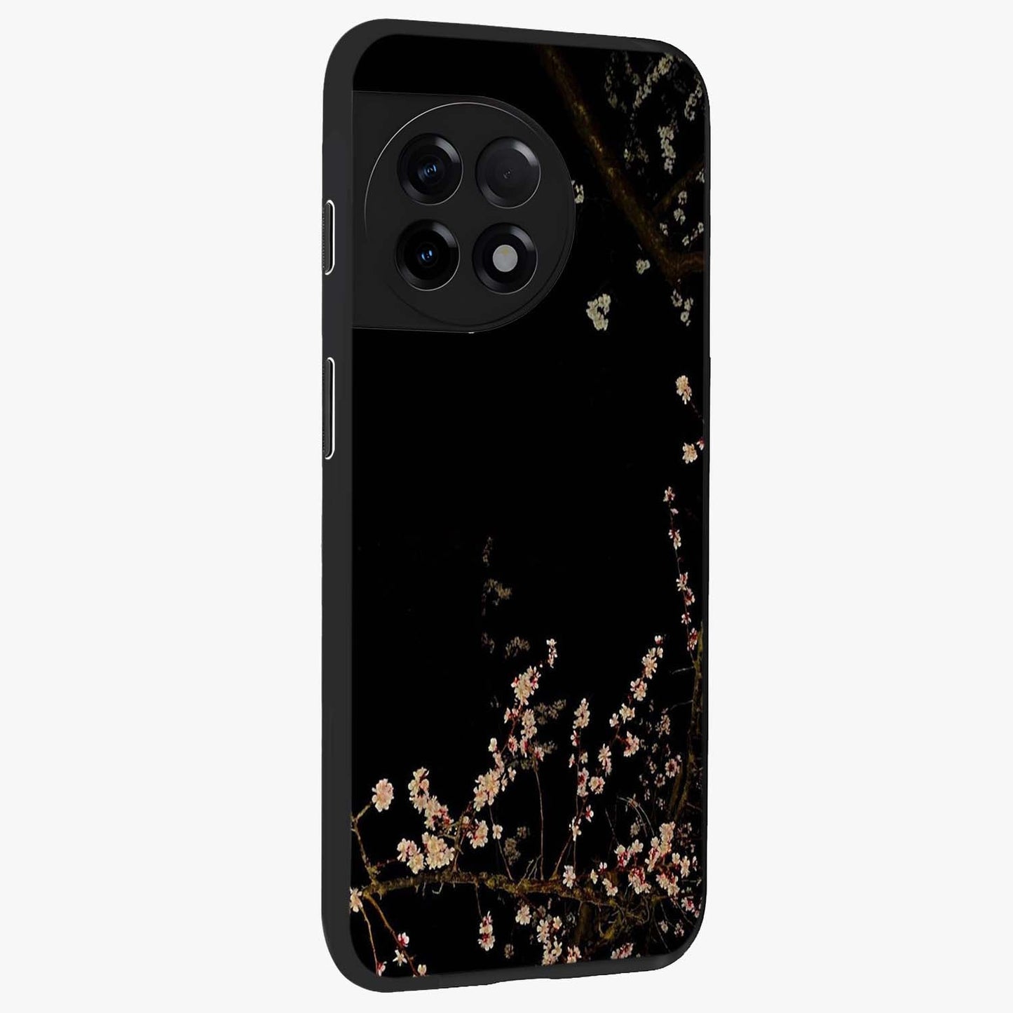 Petal Moon Light With Custom Name Glass Case for 1+11R side perspective highlighting custom typography and smooth premium build