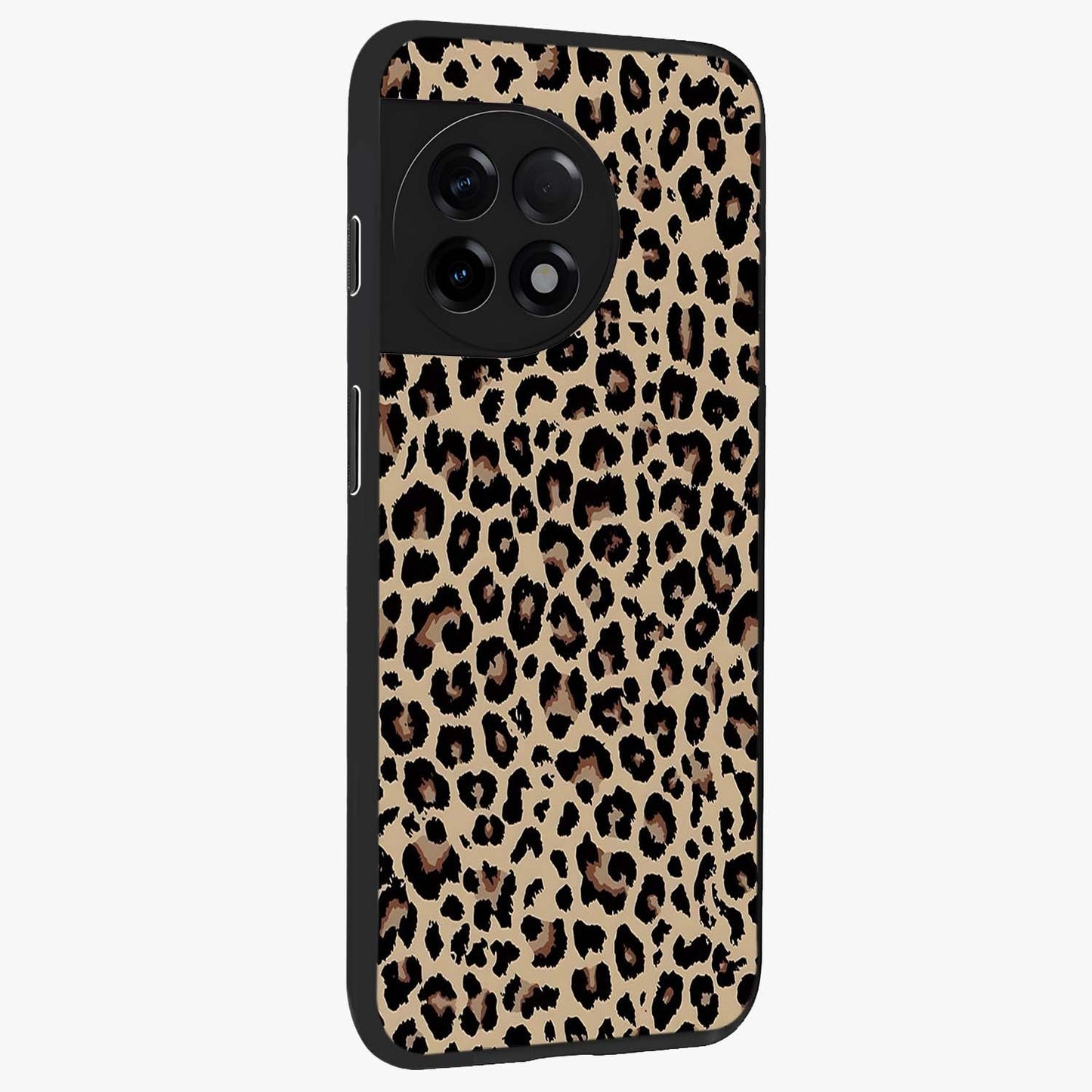 Savage Chic Pattern Glass Case for 1+11R side perspective highlighting clean textures and premium edges