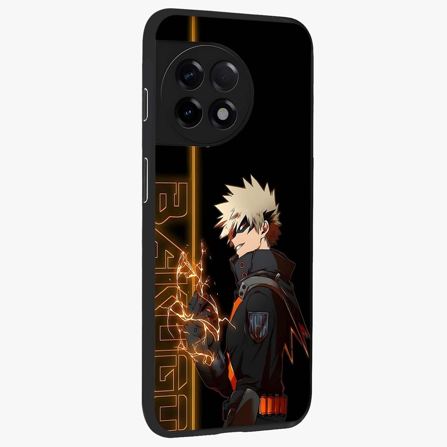 Silent Gang Authority Glass Case for 1+11R side perspective highlighting strong graphic textures and sleek build