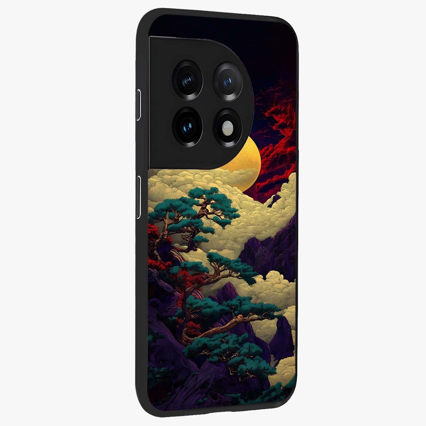 Golden Number Ten Glass Case for 1+11 side perspective highlighting premium typography textures and smooth edges