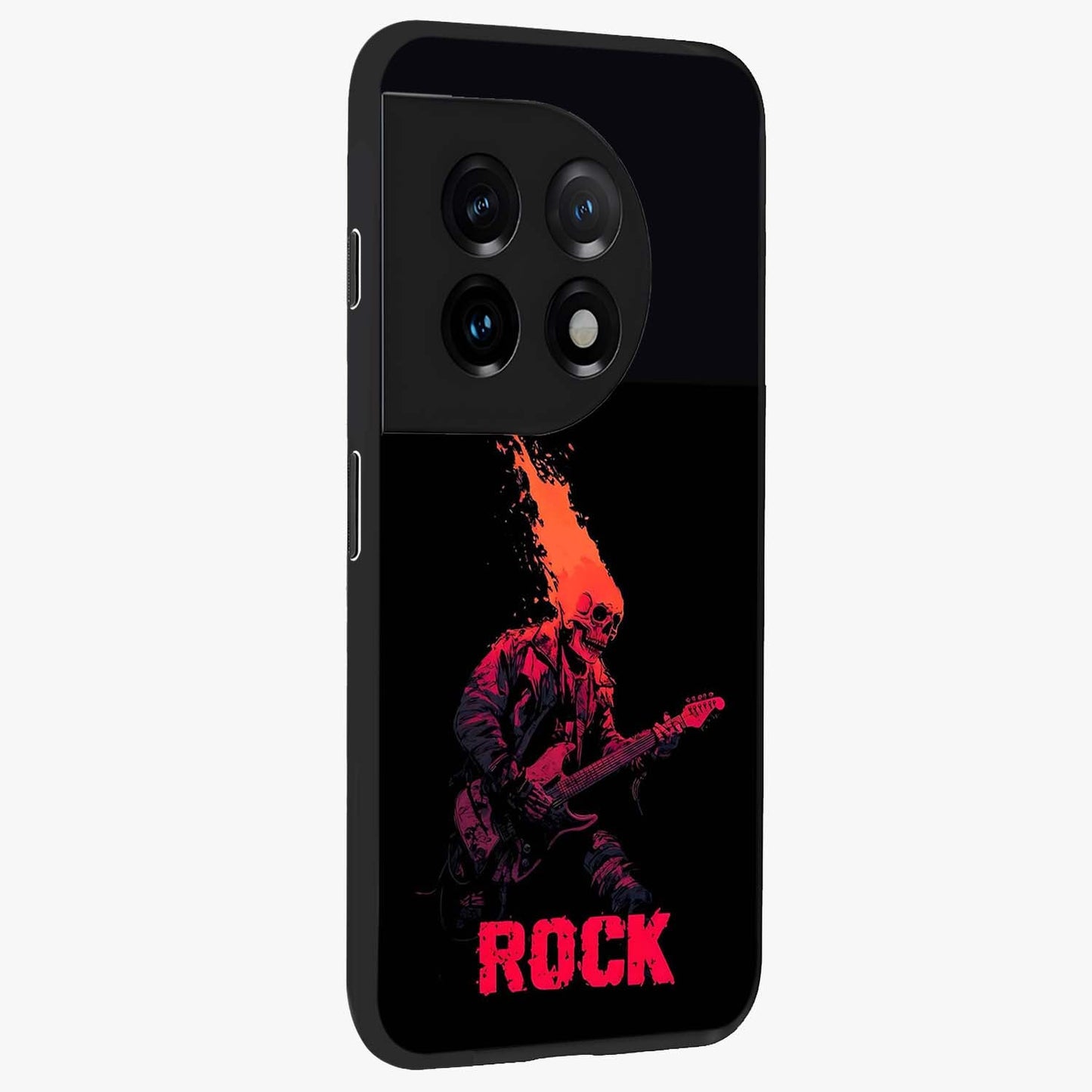 Hellfire Rock Anthem Glass Case for 1+11 displayed upright for powerful statement visibility and premium finish.