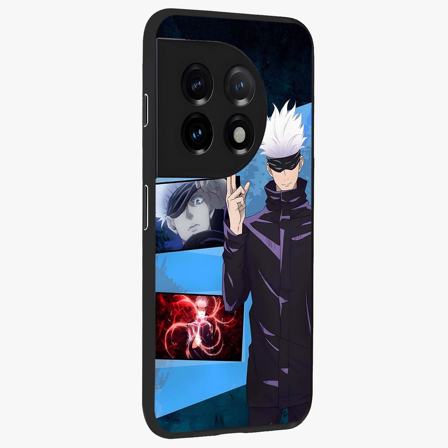 Infinite Curse Sorcerer Glass Case for 1+11 displayed upright for intense fantasy visibility and premium finish.