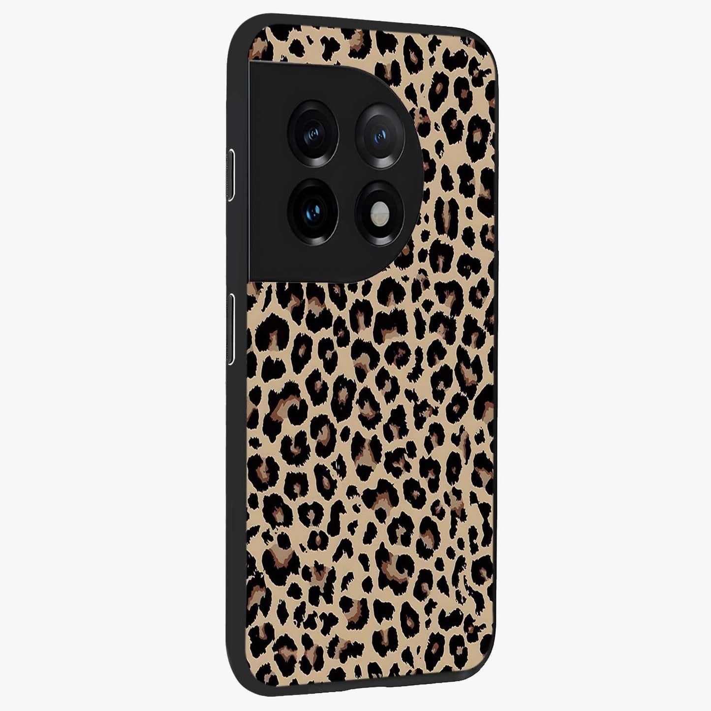 Savage Chic Pattern Glass Case for 1+11 side perspective highlighting clean textures and premium edges