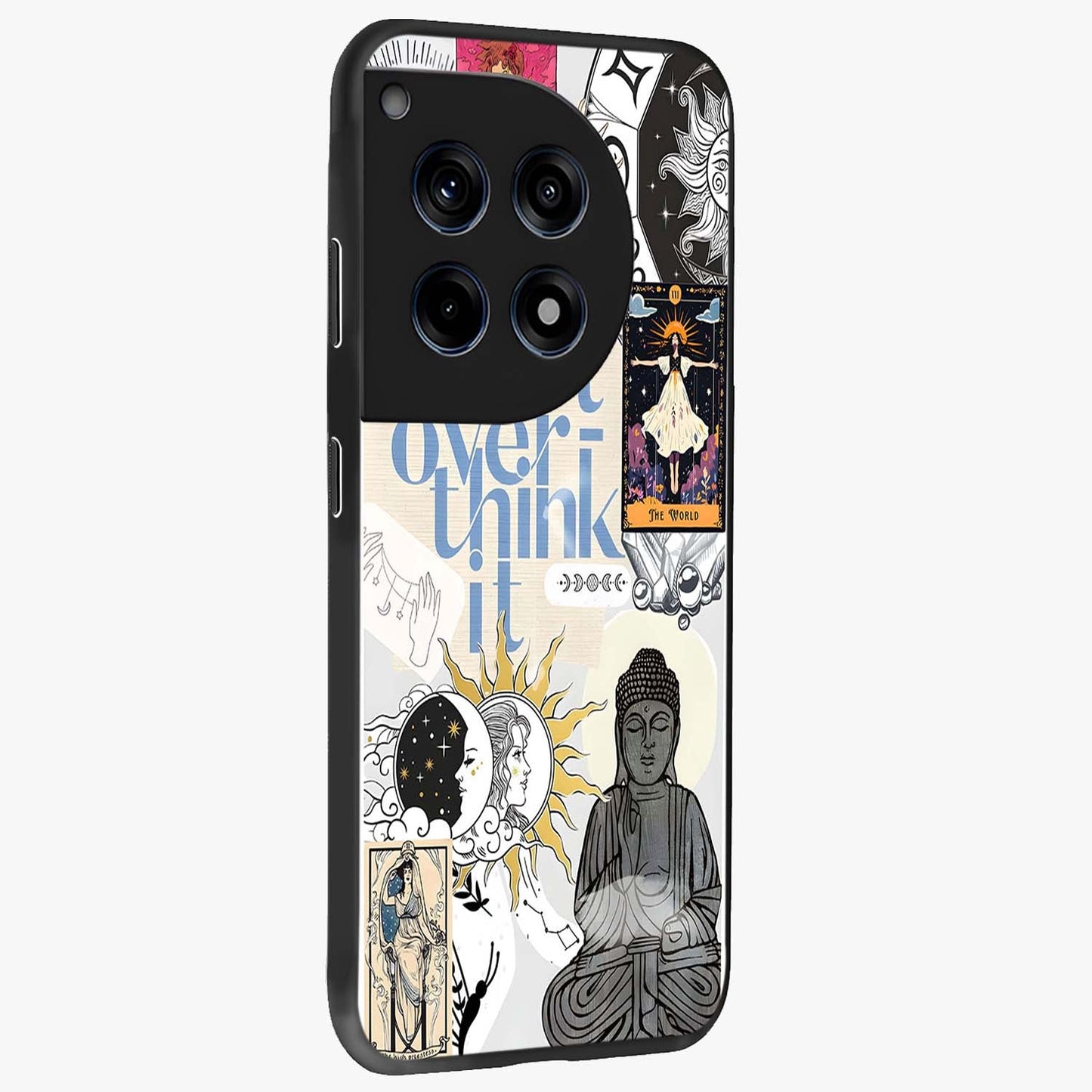 Ethereal Thoughts Glass Case for 1+12R side perspective highlighting refined detailing and sleek edges