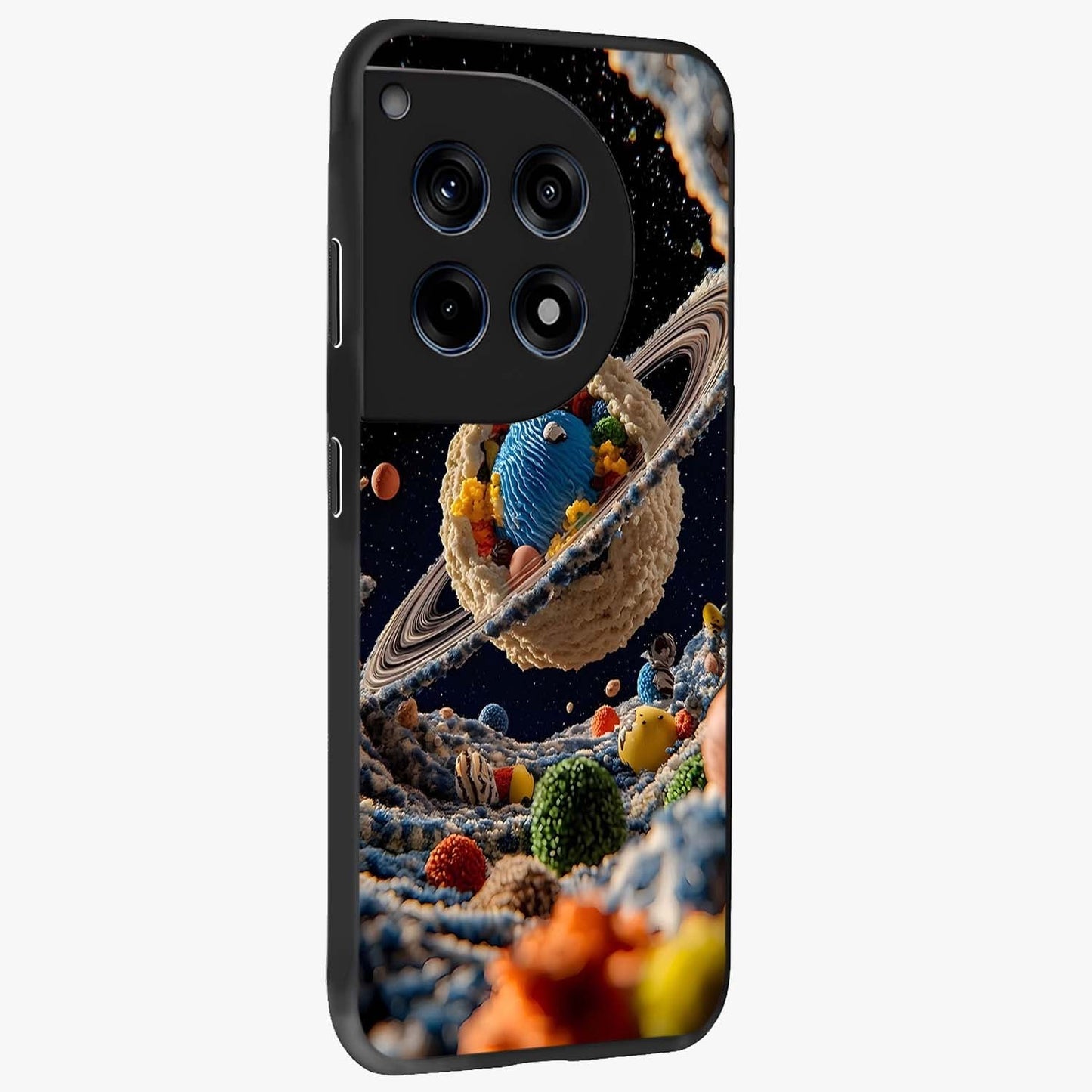 Galactic Dessert Dream Printed Glass Case for 1+12R side perspective highlighting sweet fantasy detailing and smooth build