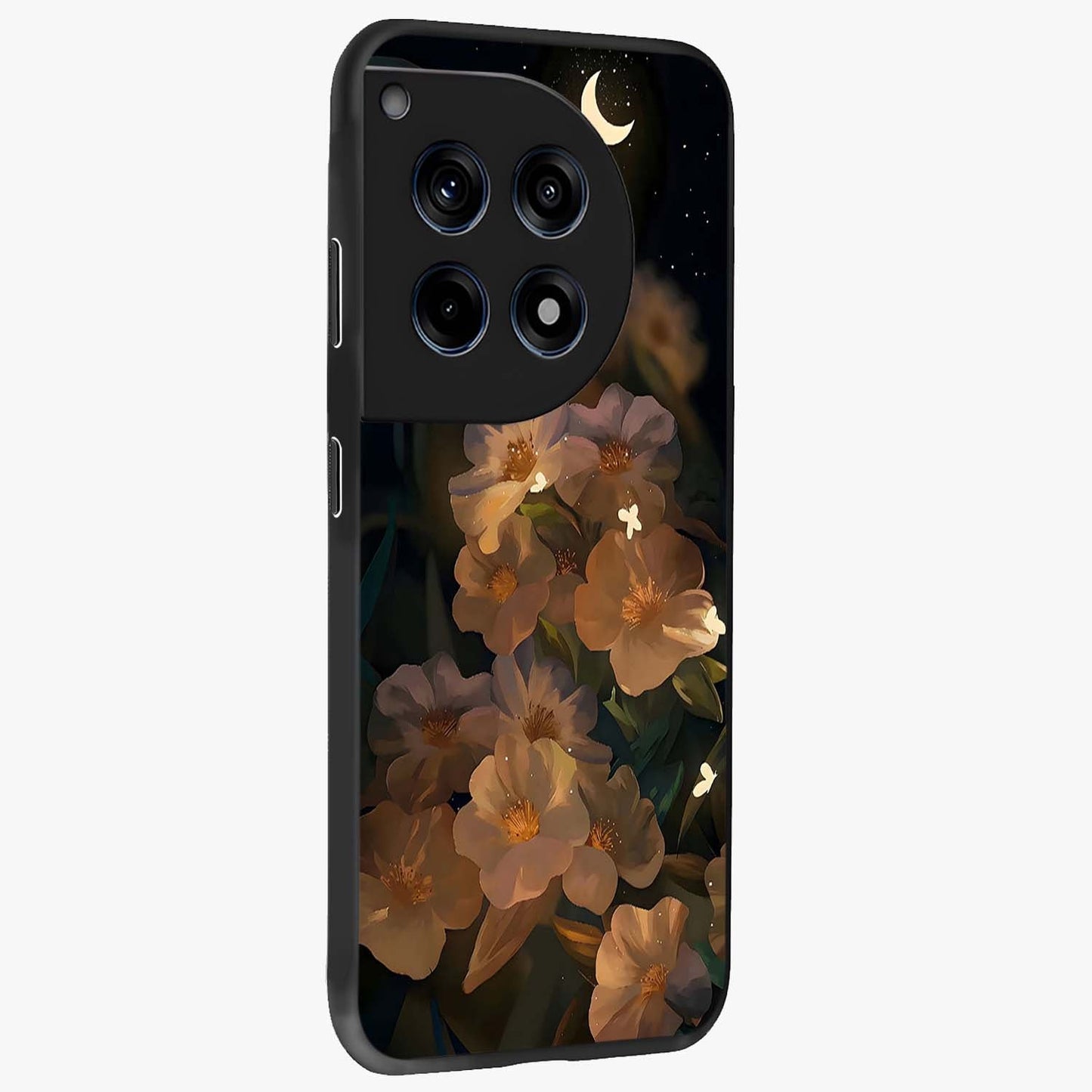 Midnight Bloom Trail Glass Case for 1+12R side perspective highlighting graceful detailing and smooth build
