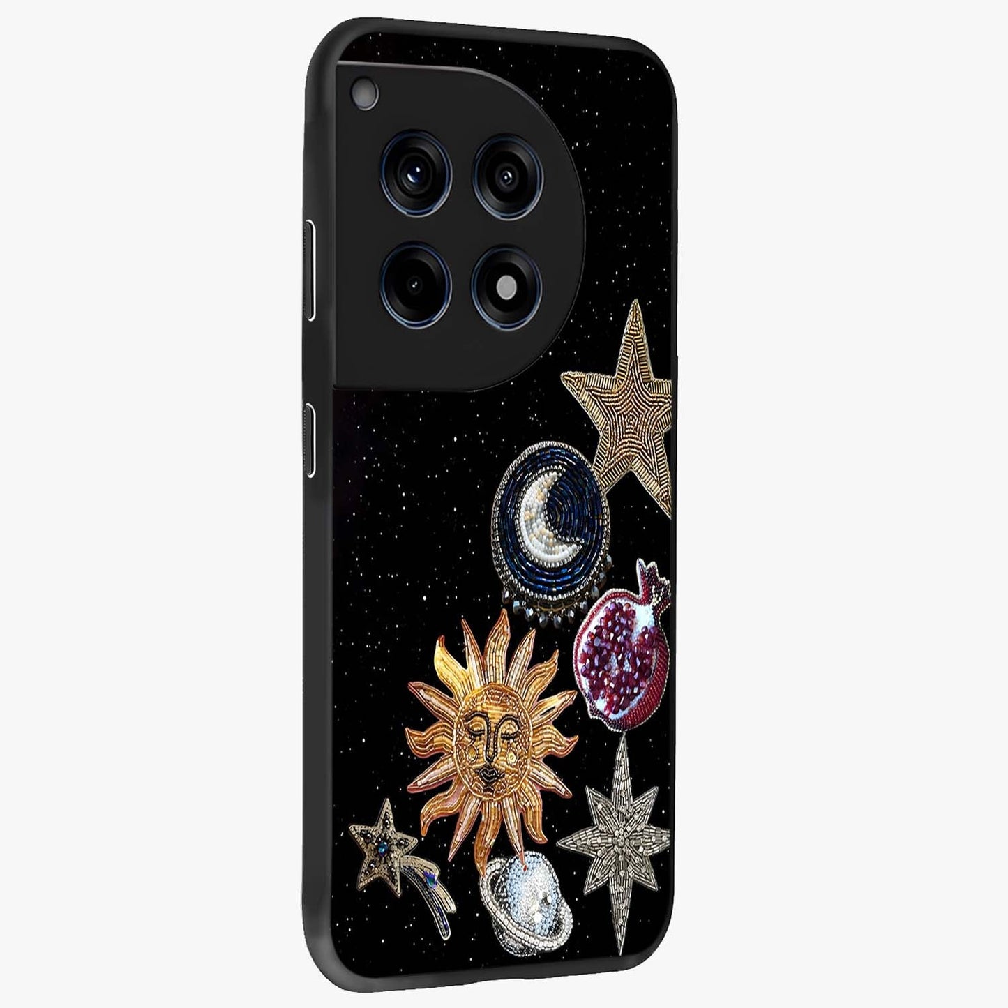 Scarlet Sky Flight Glass Case for 1+12R side perspective highlighting smooth sky textures and premium edges