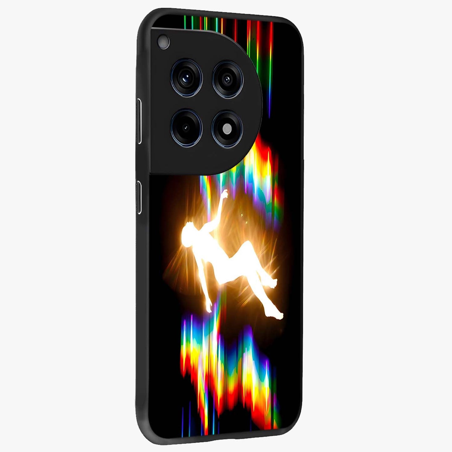 Soul in Spectrum Glass Case for 1+12R side perspective highlighting bold textures and smooth premium build