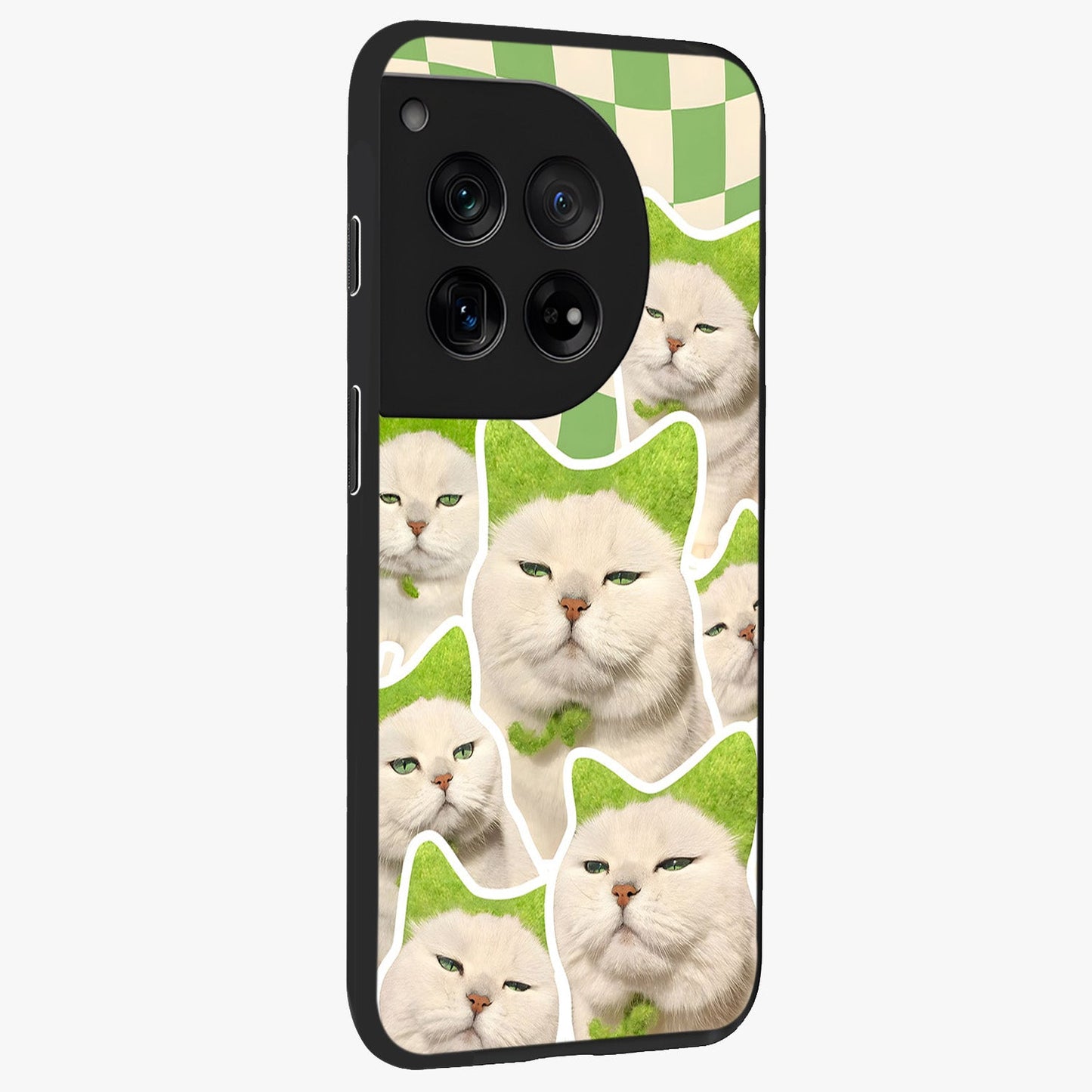 Cats Ethereal Bloom Glass Case for 1+12 side perspective highlighting delicate bloom details and smooth edges