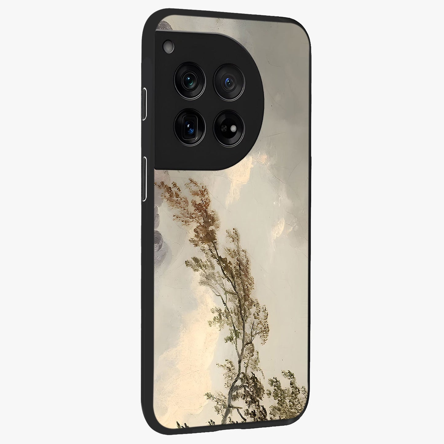 Dreamlike Wind Field Glass Case for 1+12 side perspective highlighting smooth gradients and premium edge finish