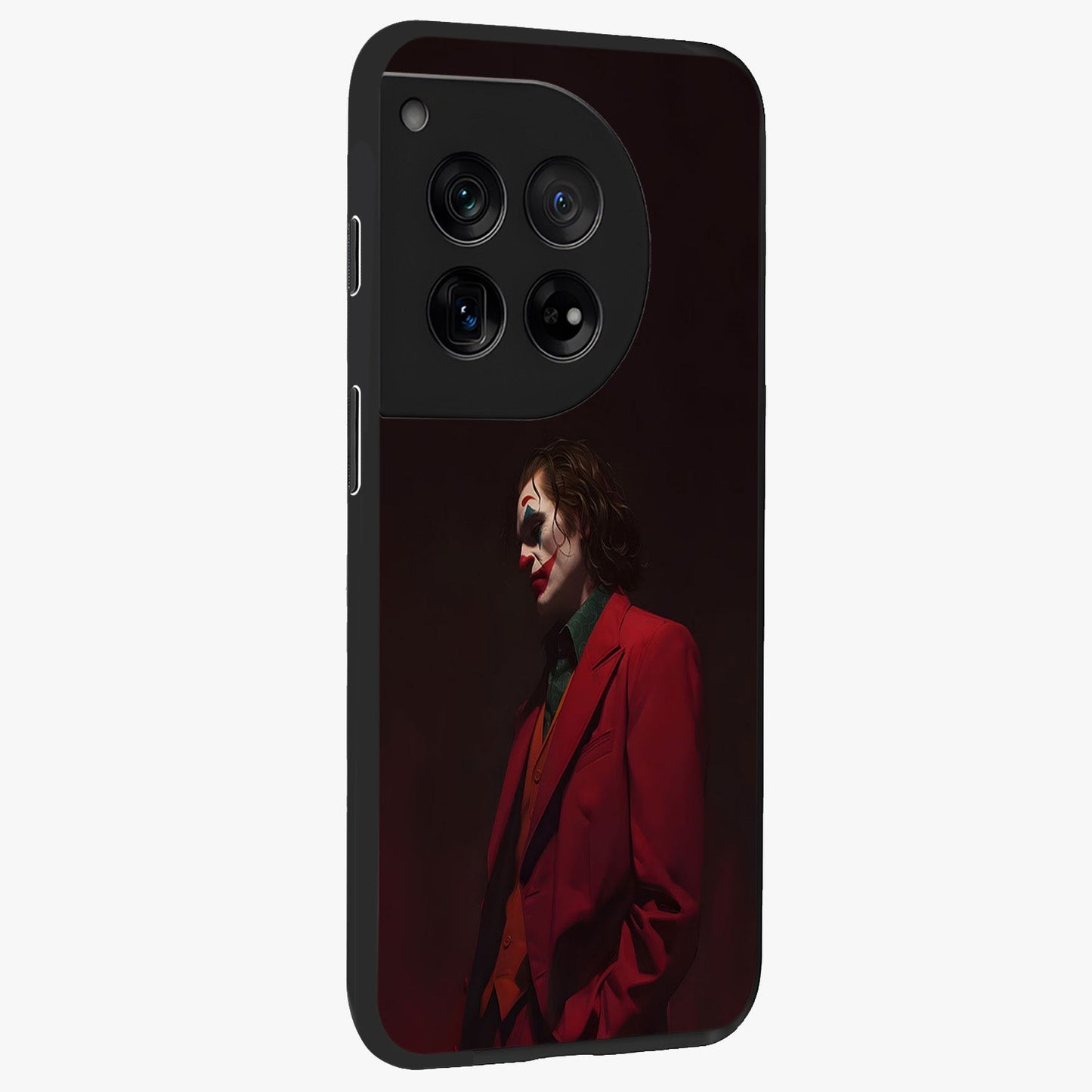 Tragic Chaos King Glass Case for 1+12 side perspective highlighting strong textures and sleek premium build