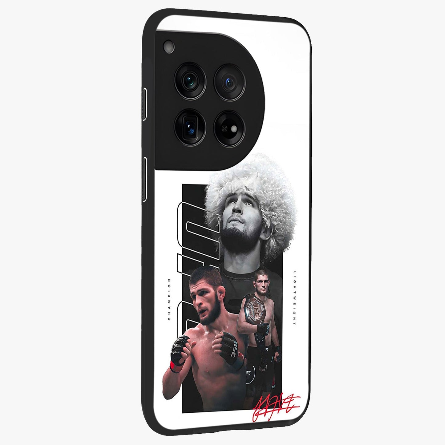 Unbeaten Warrior Legacy Glass Case for 1+12 side perspective highlighting sharp textures and sleek premium build