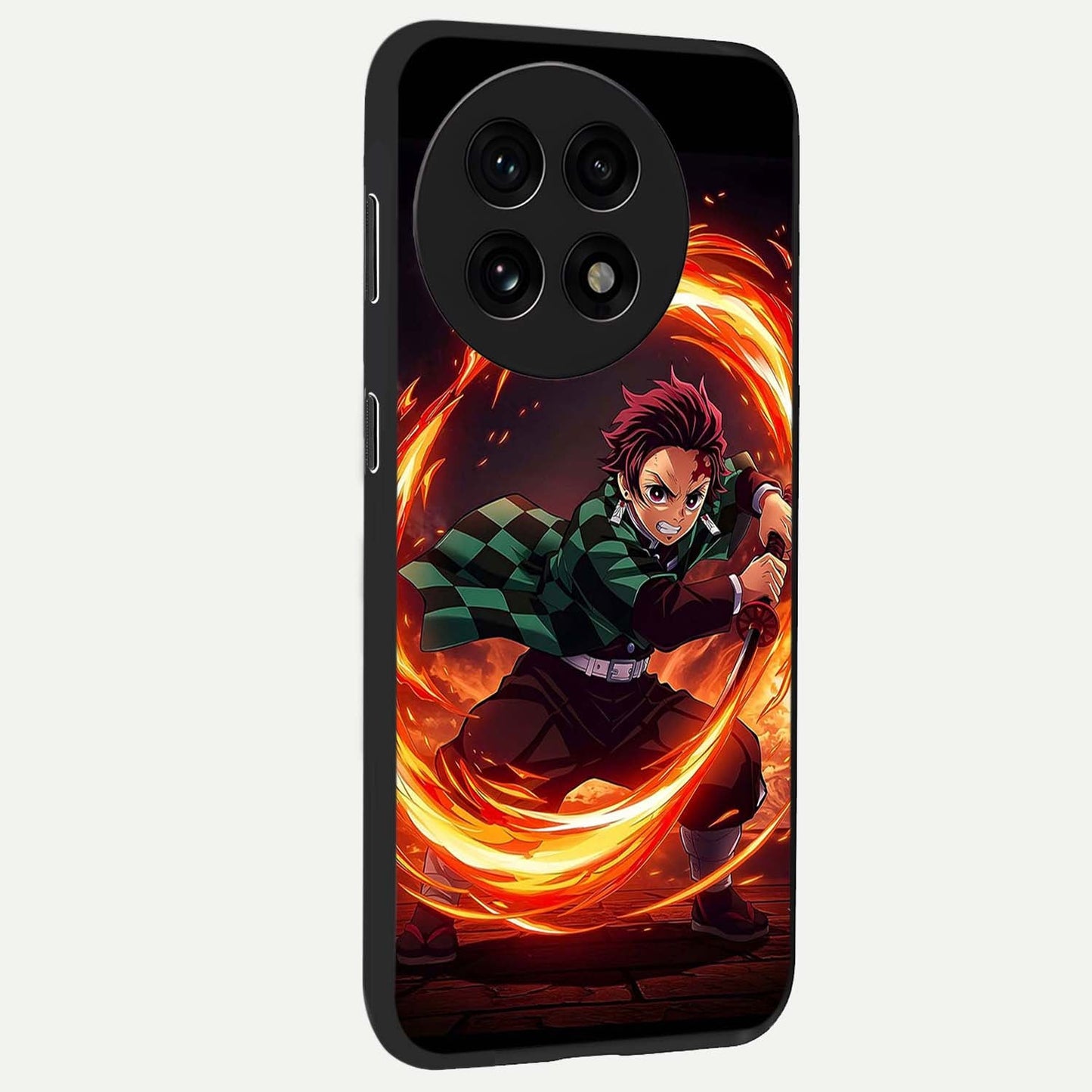Blazing Sword Resolve Glass Case for 1+13R displayed upright for strong warrior visibility and premium finish.