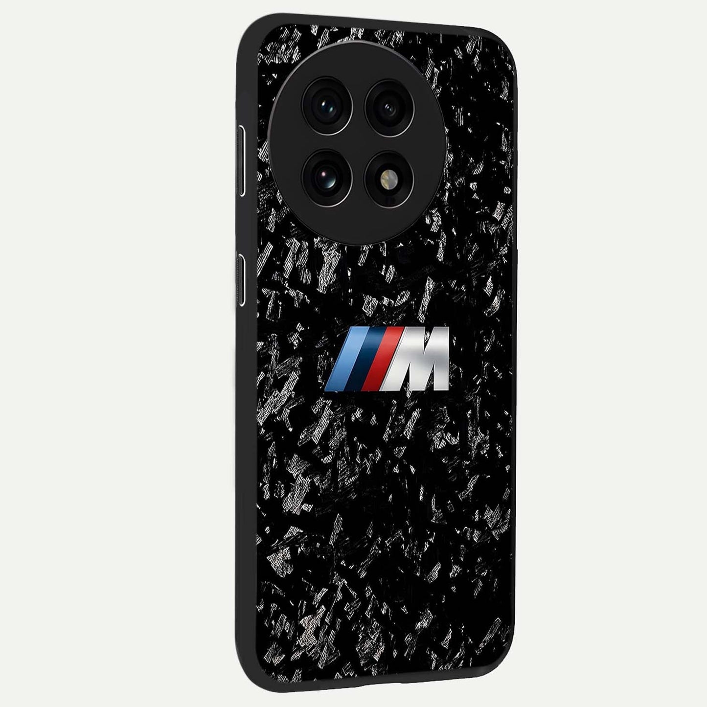Carbon Speed Mark Glass Case for 1+13R side perspective highlighting sleek sporty detailing and premium build