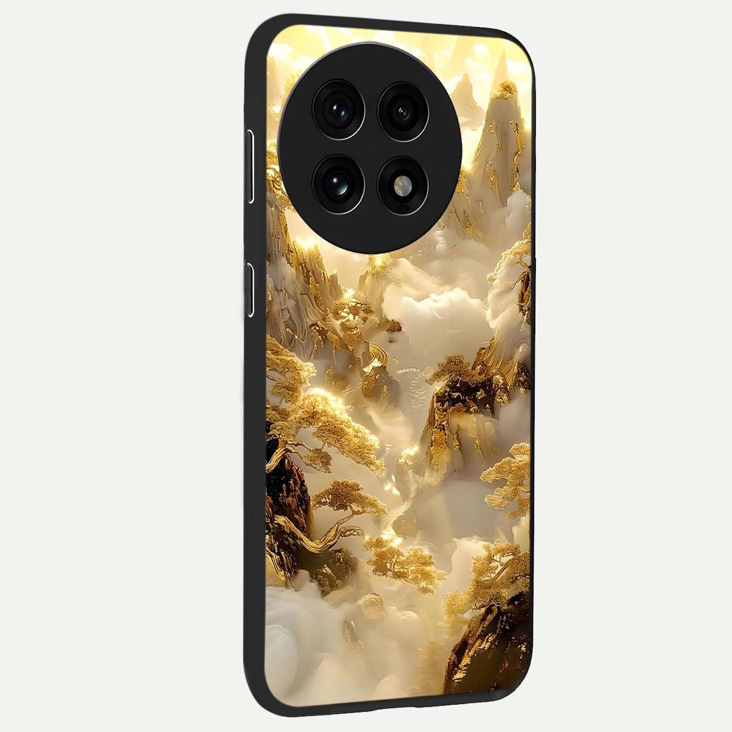 Gates of Illumination Glass Case for 1+13R side perspective highlighting intricate illumination textures and premium edges