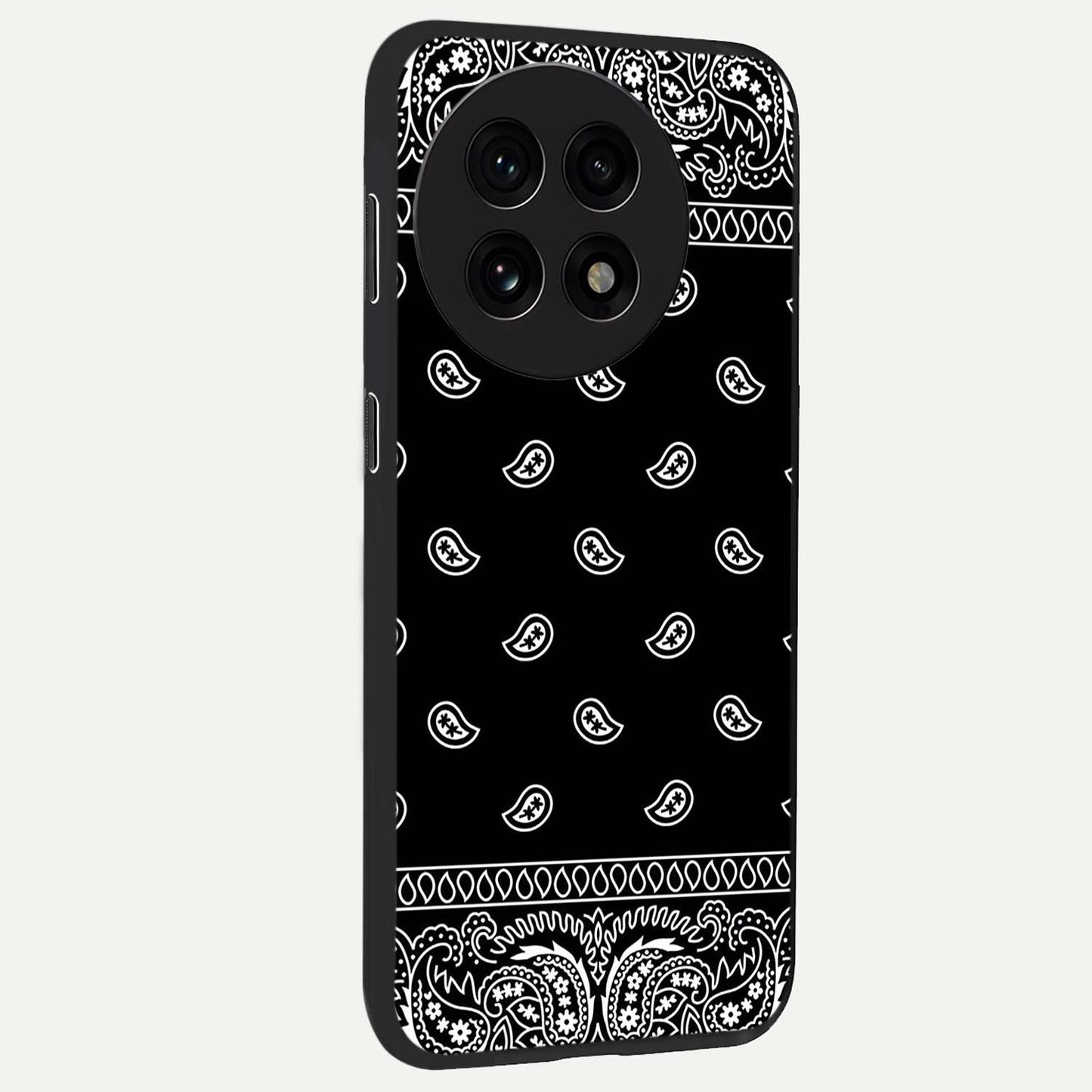Retro Rebel Threads Glass Case for 1+13R side perspective highlighting bold detailing and smooth build