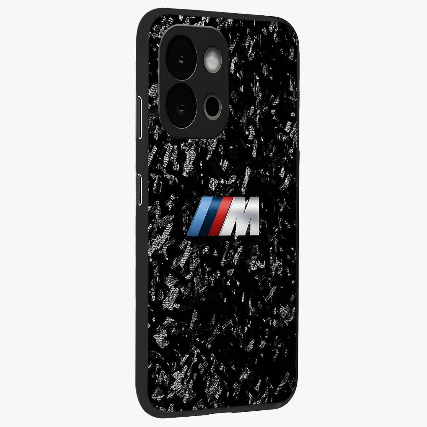 Carbon Speed Mark Glass Case for 1+13S side perspective highlighting sleek sporty detailing and premium build