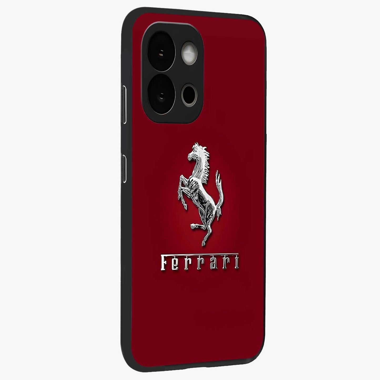 Crimson Stallion Prestige Glass Case for 1+13S side perspective highlighting refined textures and sleek premium build