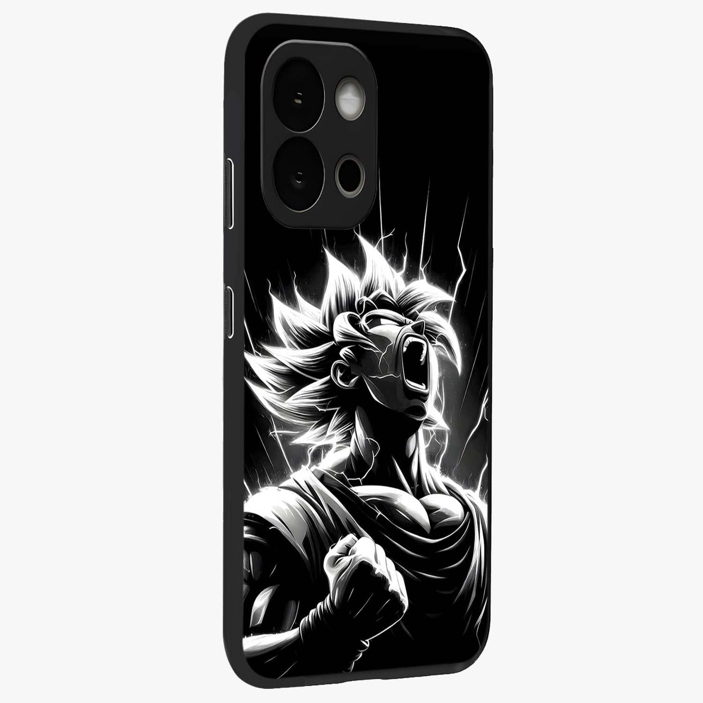 Limitless Power Unleashed Glass Case for 1+13S side perspective highlighting strong textures and sleek premium build