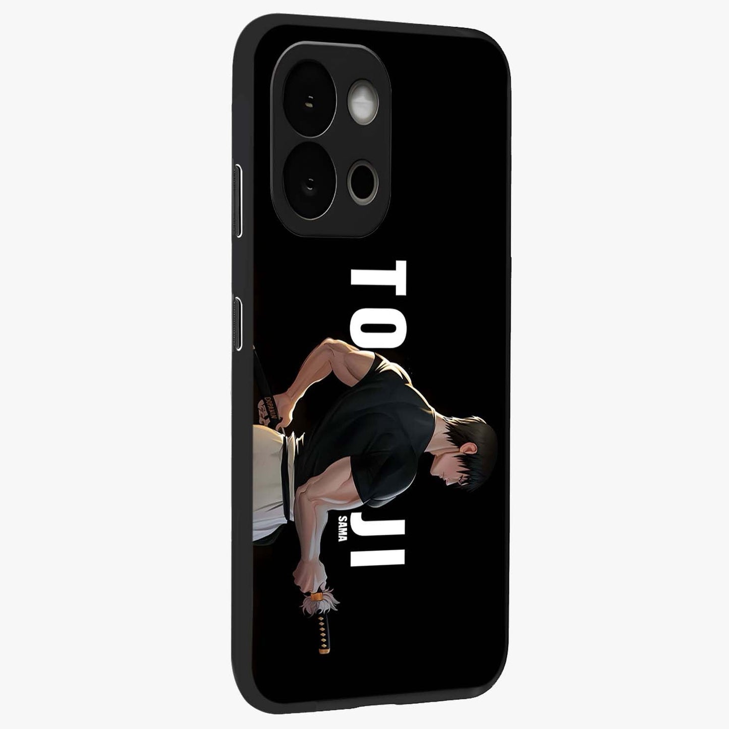 Midnight Blade Resolve Glass Case for 1+13S side perspective highlighting bold textures and sleek premium build