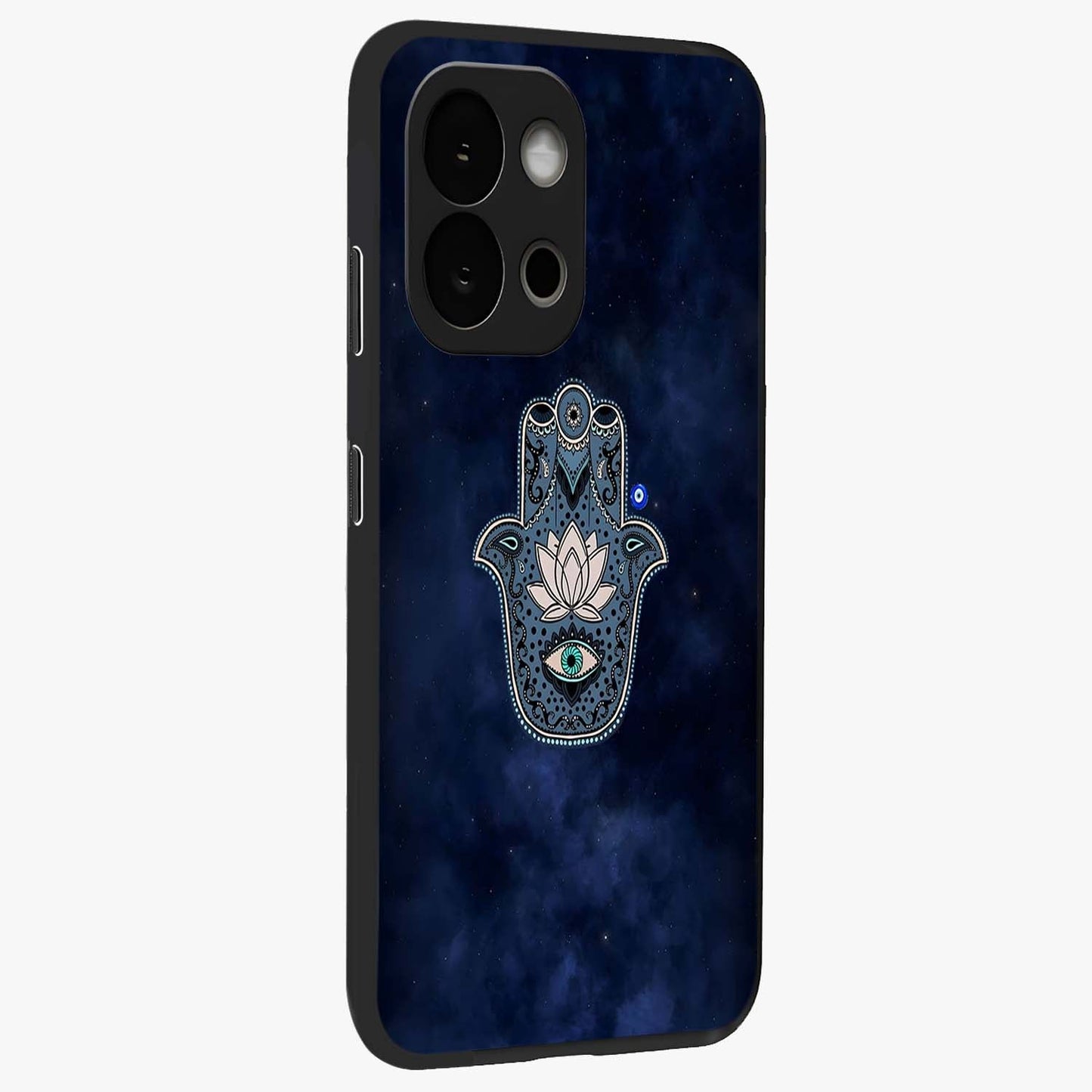 Mystic Calm Shield Glass Case for 1+13S side perspective highlighting refined textures and premium edge finish