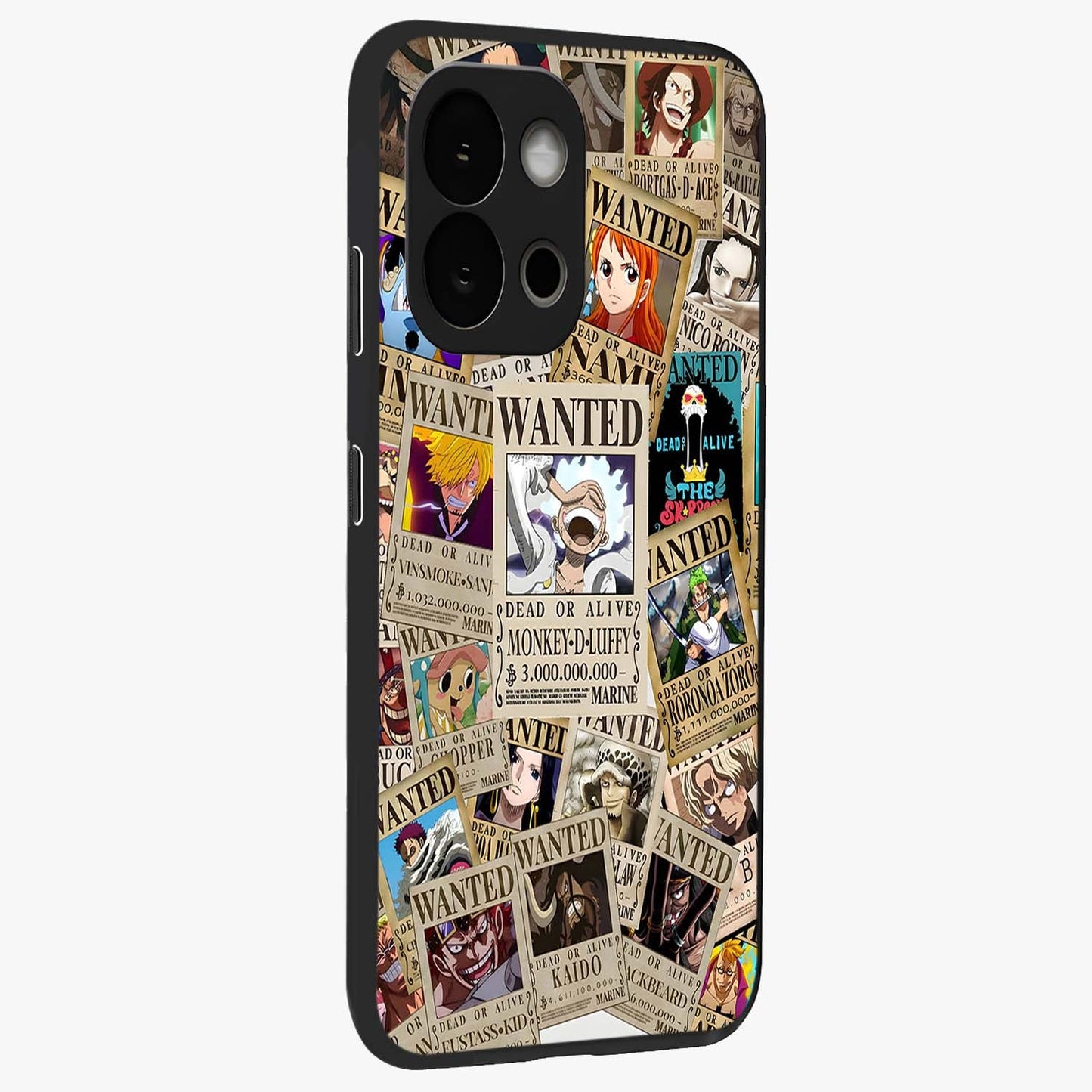 Pirate Wanted Legends Glass Case for 1+13S side perspective highlighting detailed character textures and premium edges