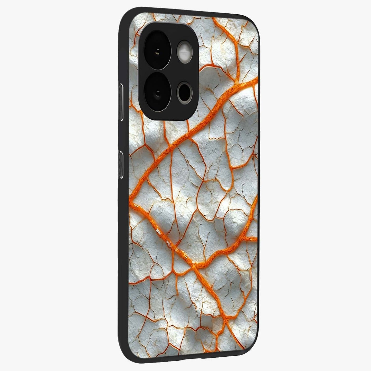 Snarl Zone Buzz Glass Case for 1+13S side perspective highlighting sharp textures and sleek premium build