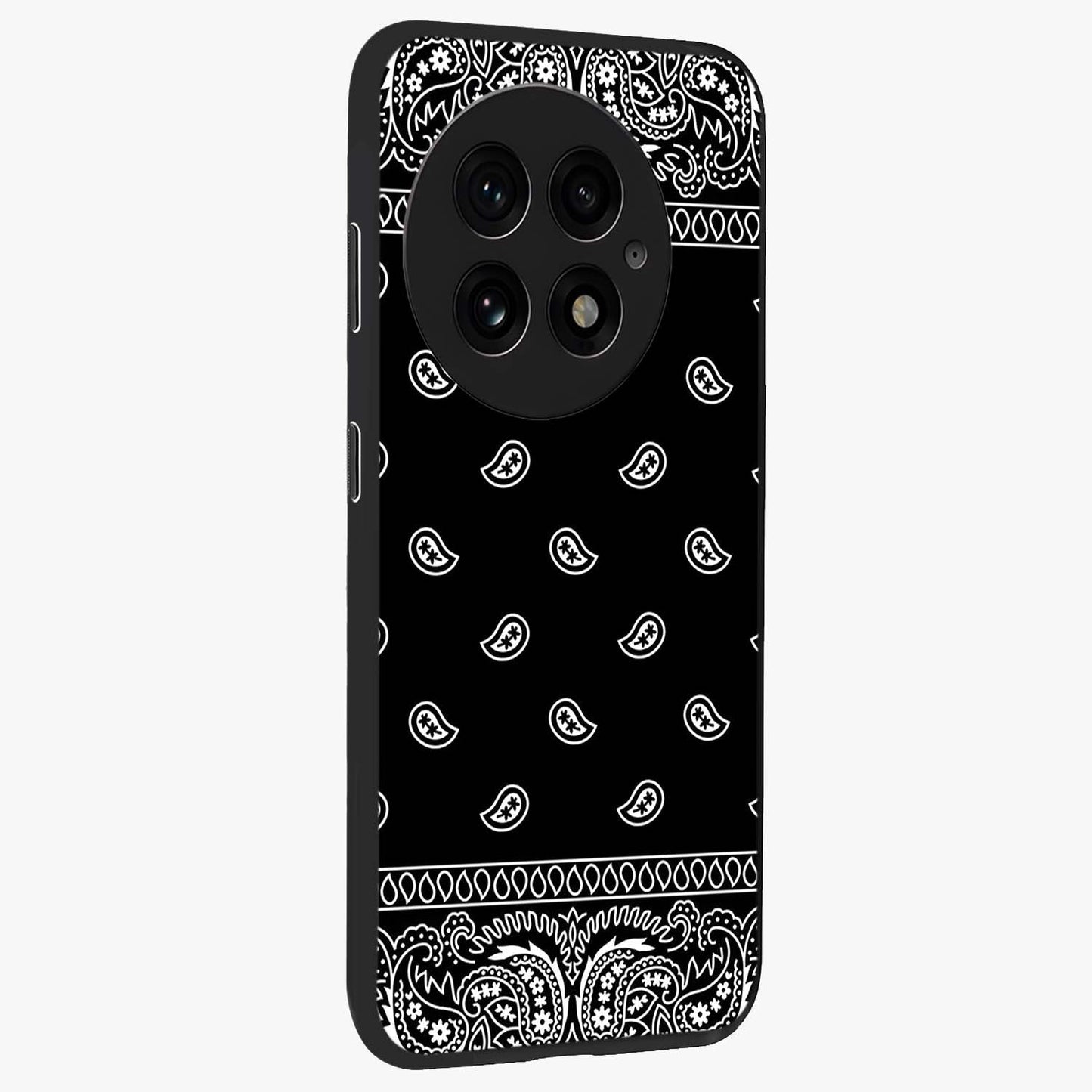 Retro Rebel Threads Glass Case for 1+13 side perspective highlighting bold detailing and smooth build
