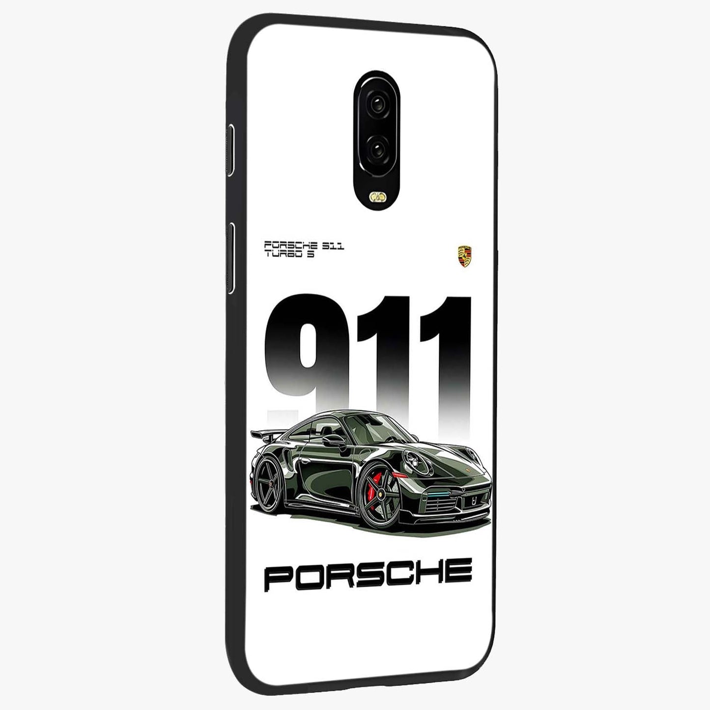 911 Turbo Dominance Glass Case upright perspective showcasing powerful racing design and modern automotive aesthetic.